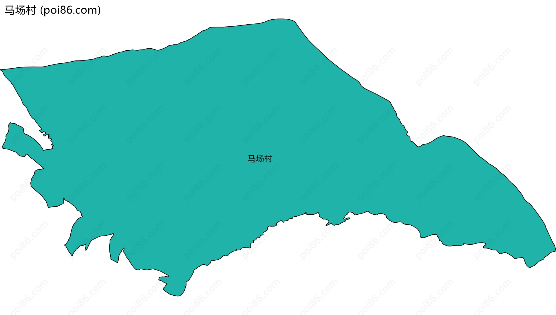 马场村边界地图