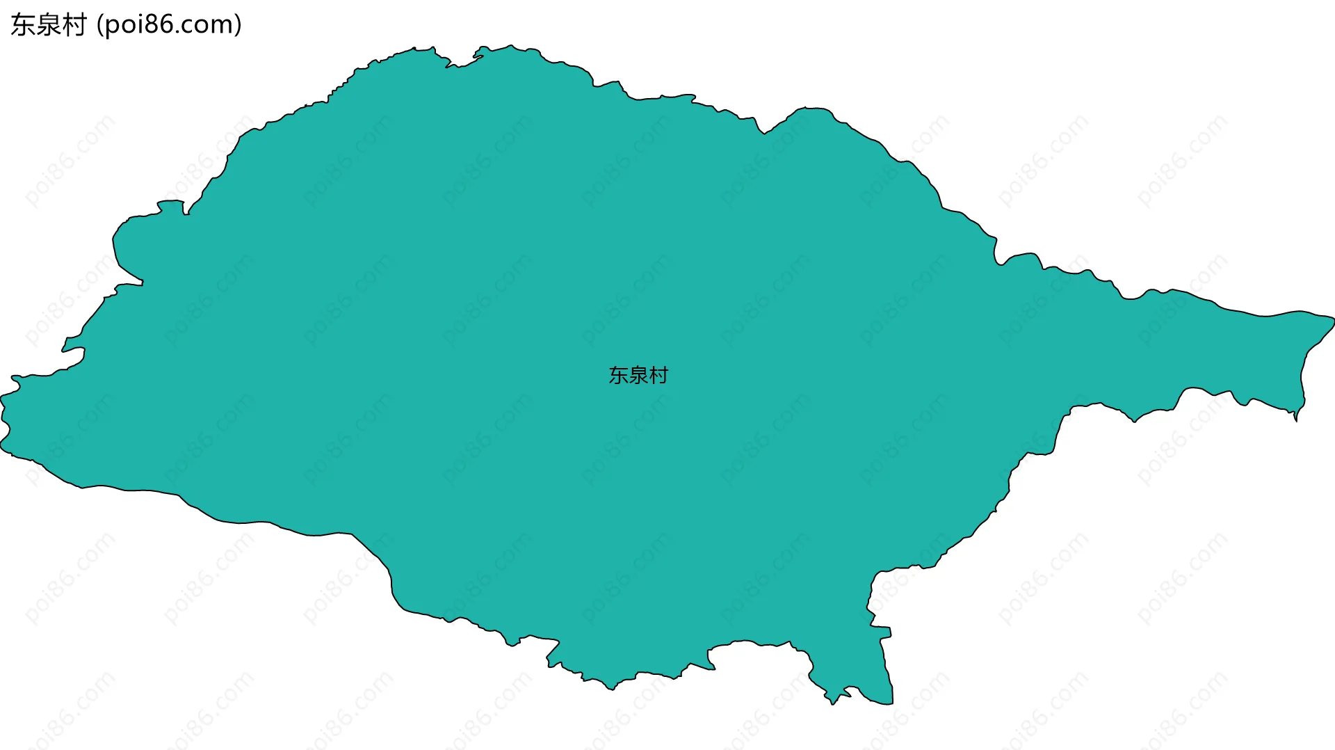 东泉村边界地图