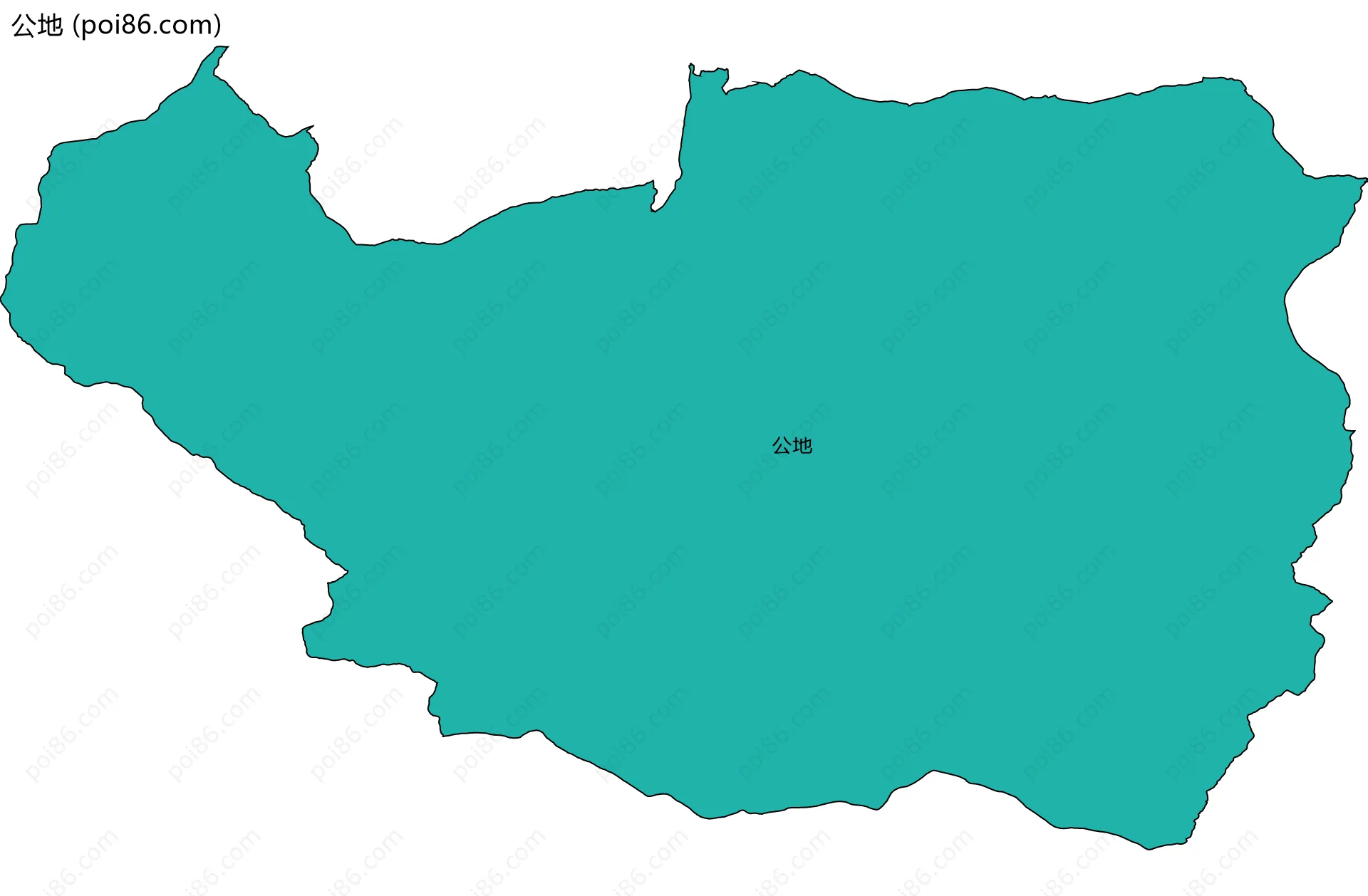 公地边界地图