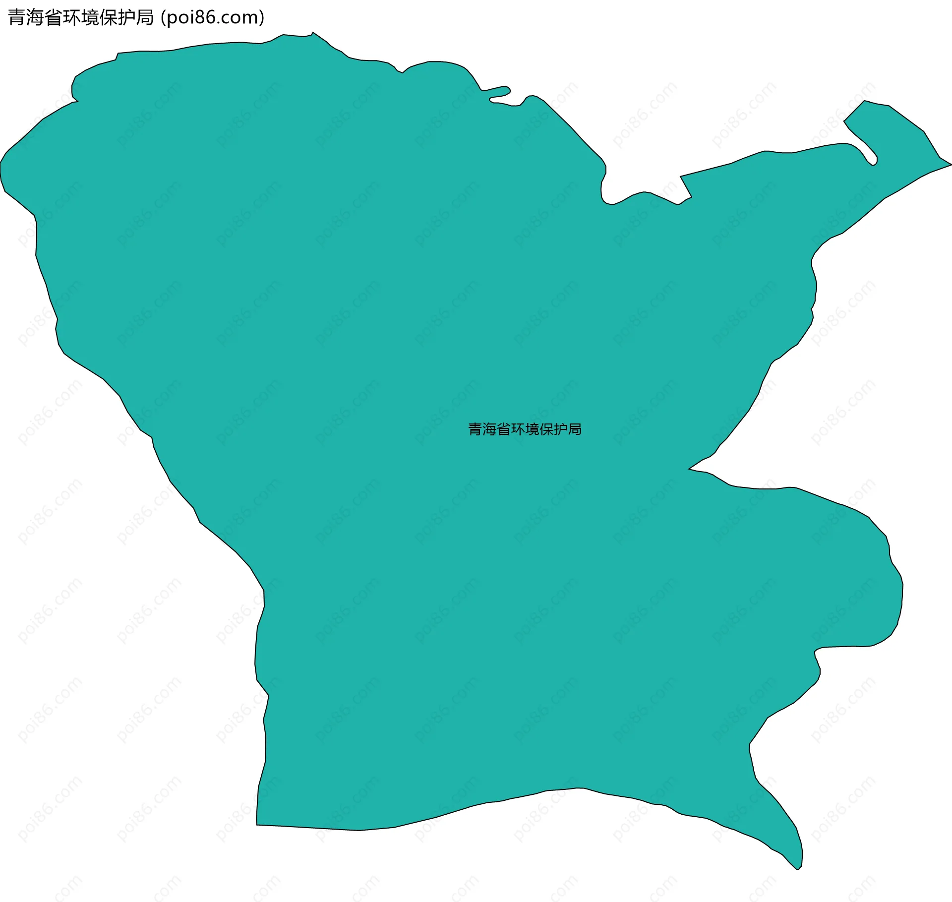 青海省环境保护局边界地图
