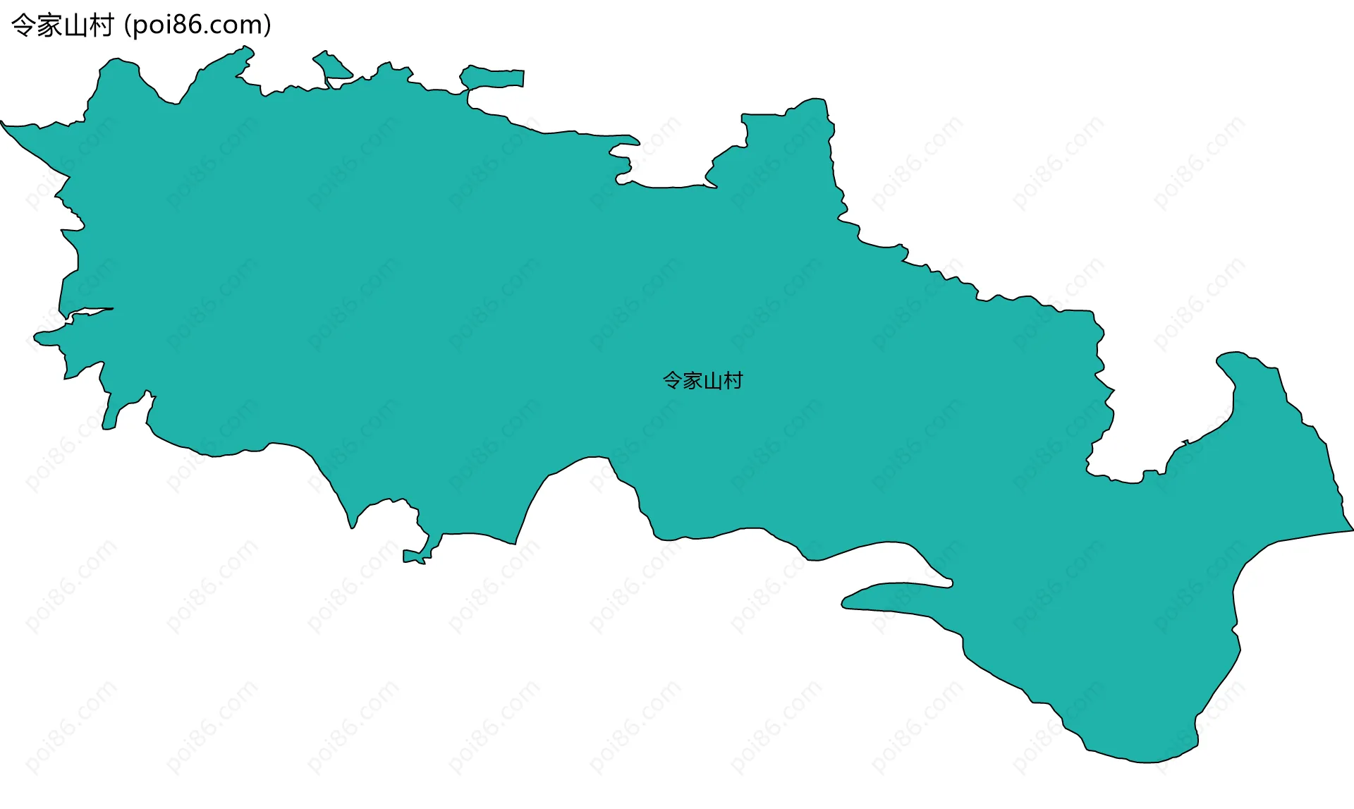 令家山村边界地图