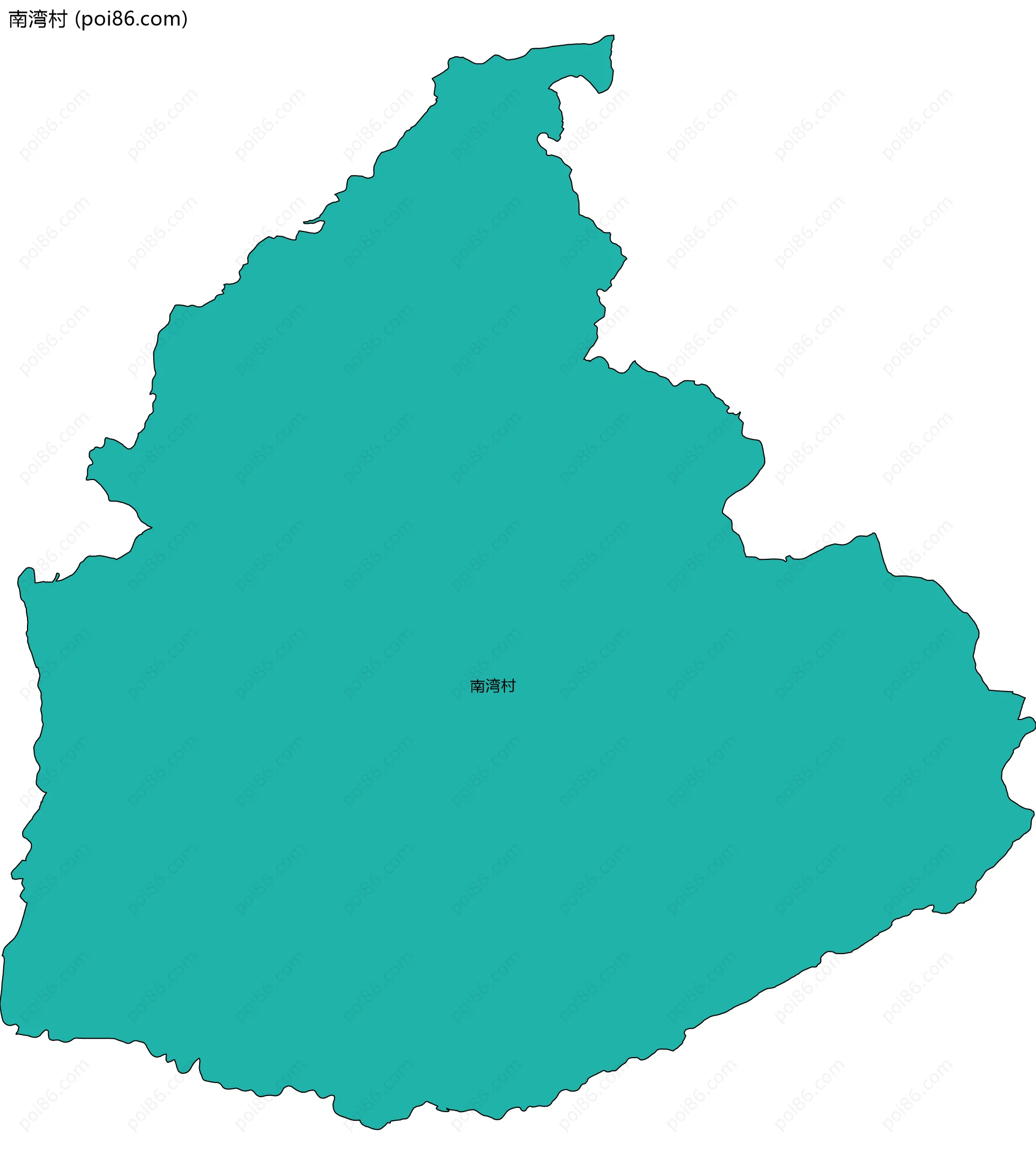 南湾村边界地图