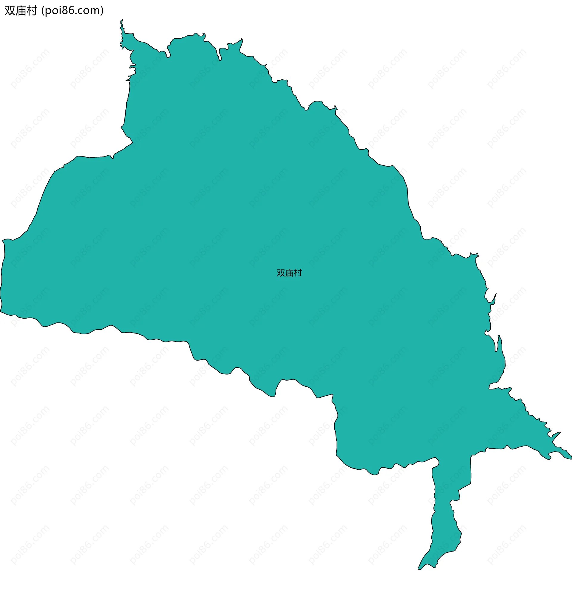 双庙村边界地图