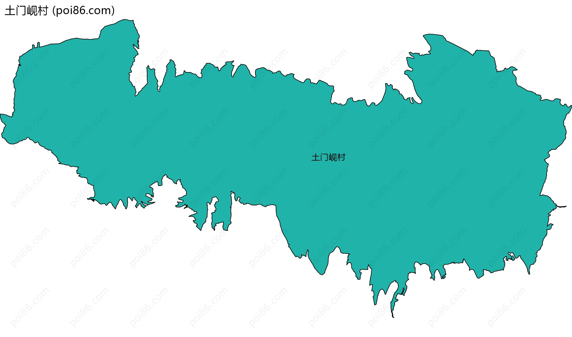 土门岘村边界地图