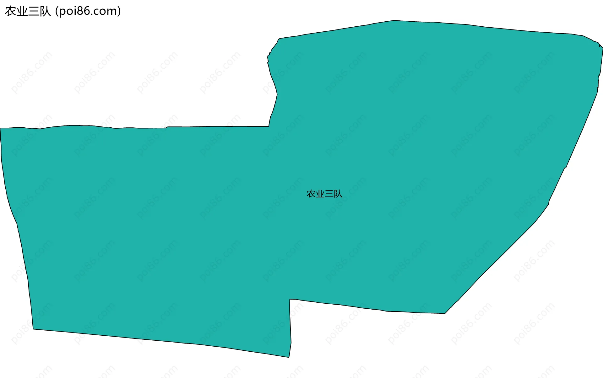 农业三队边界地图