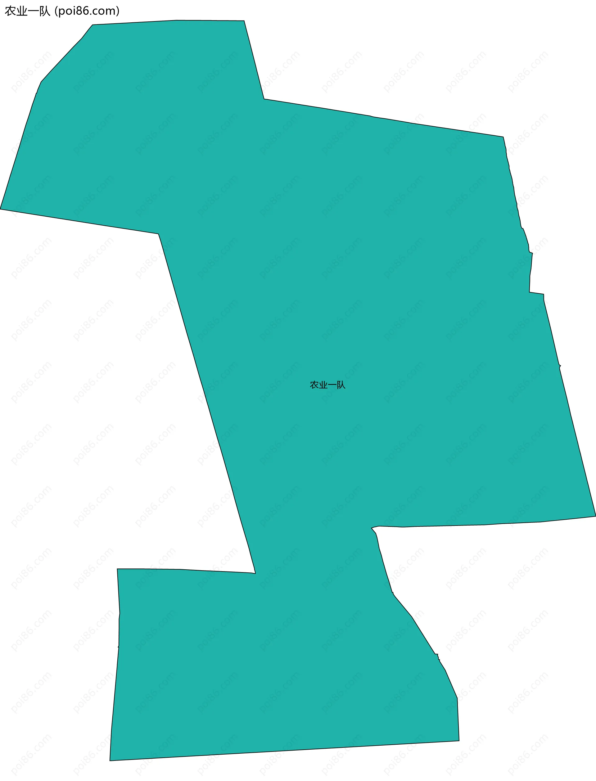 农业一队边界地图