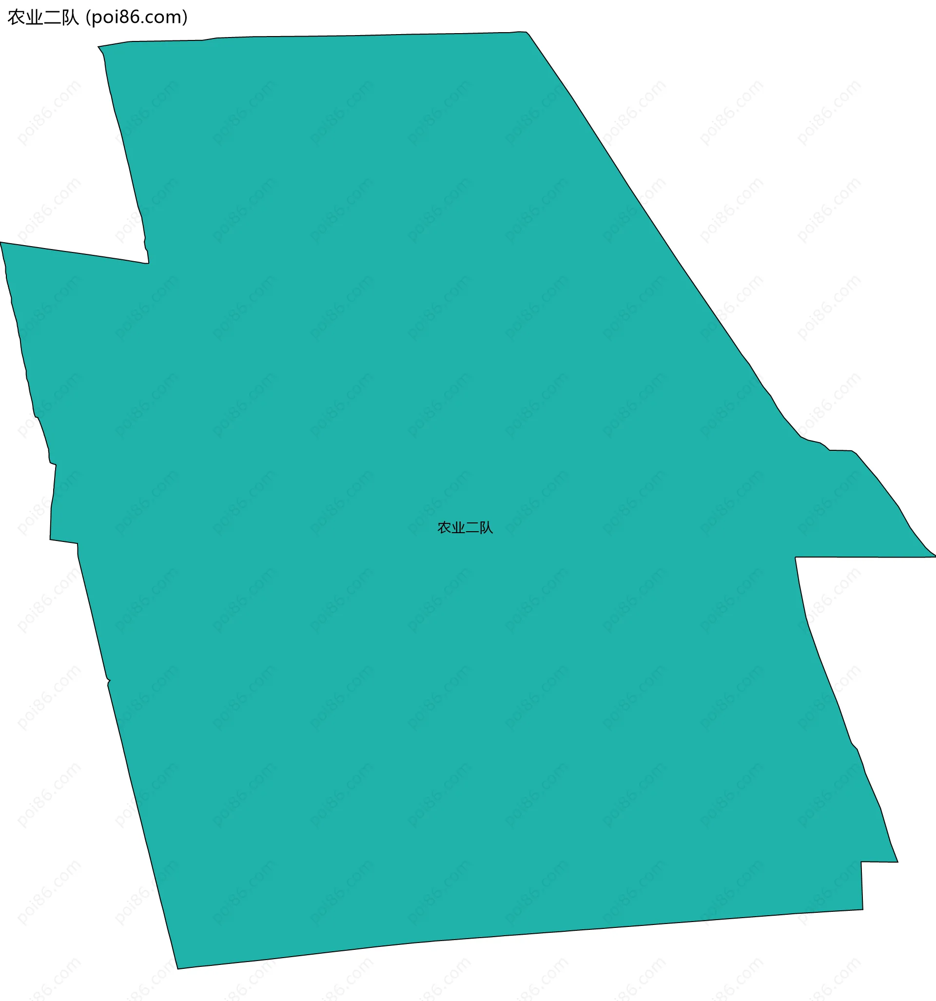 农业二队边界地图