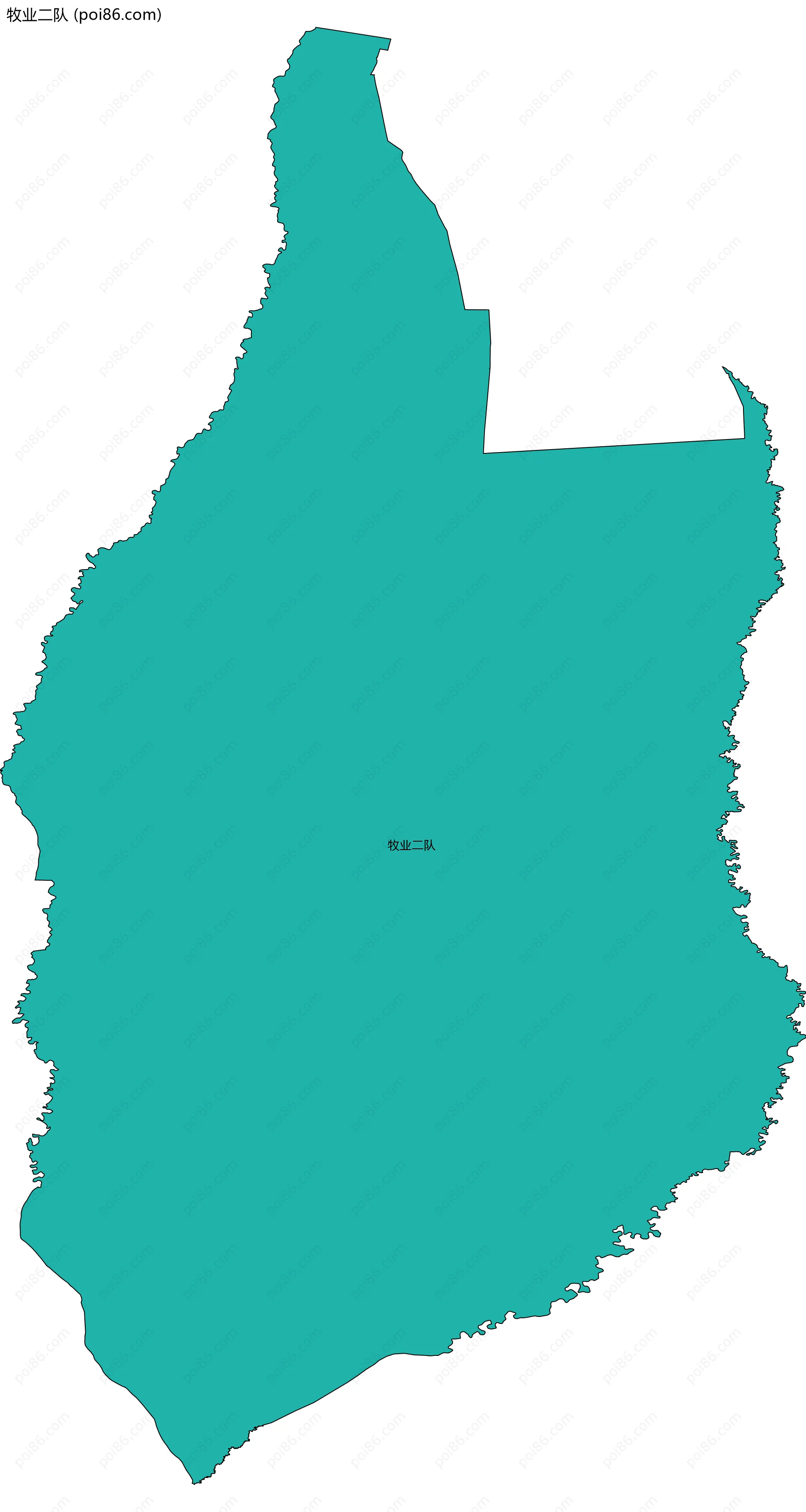 牧业二队边界地图