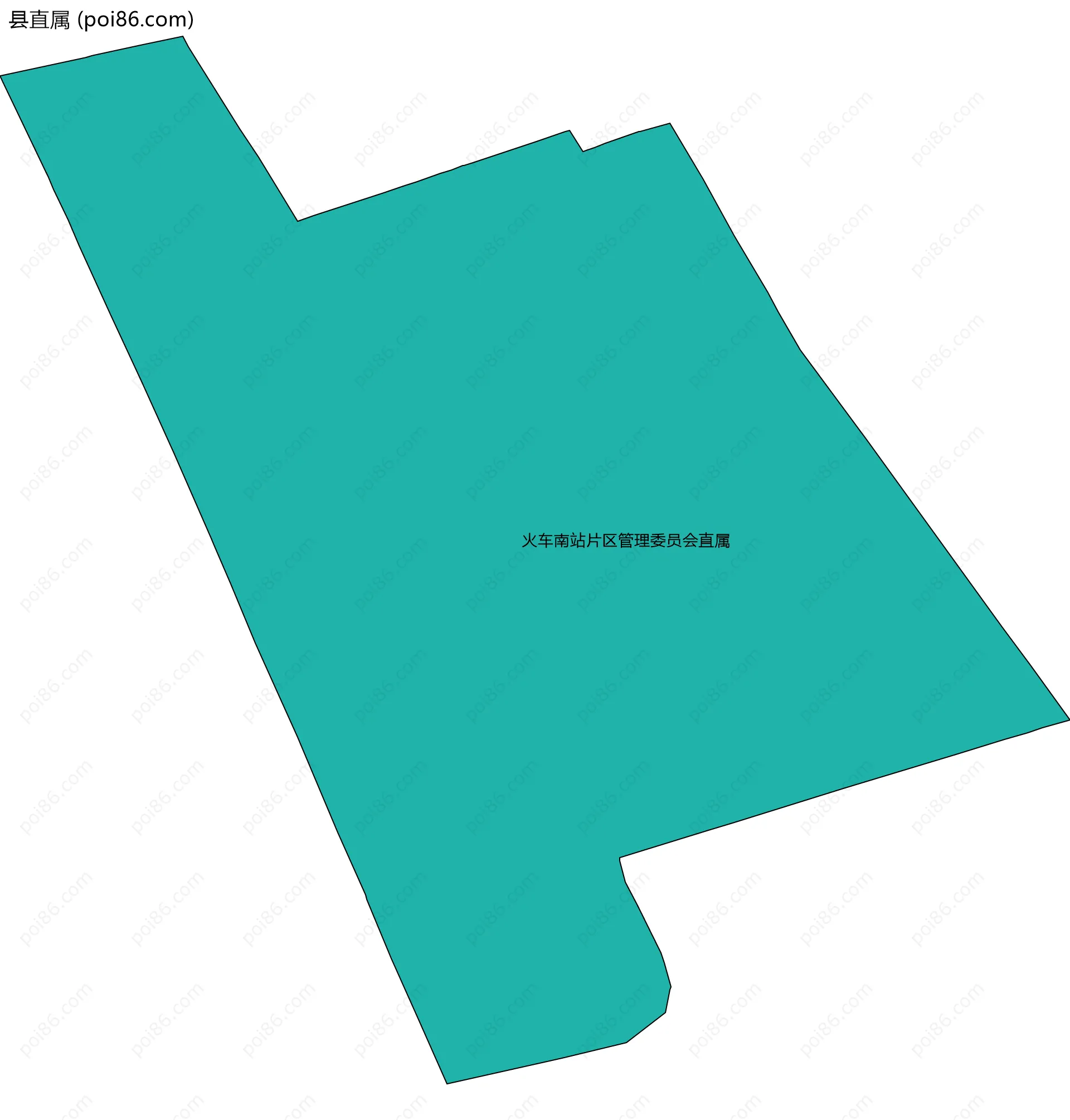 县直属边界地图(五级行政区划)