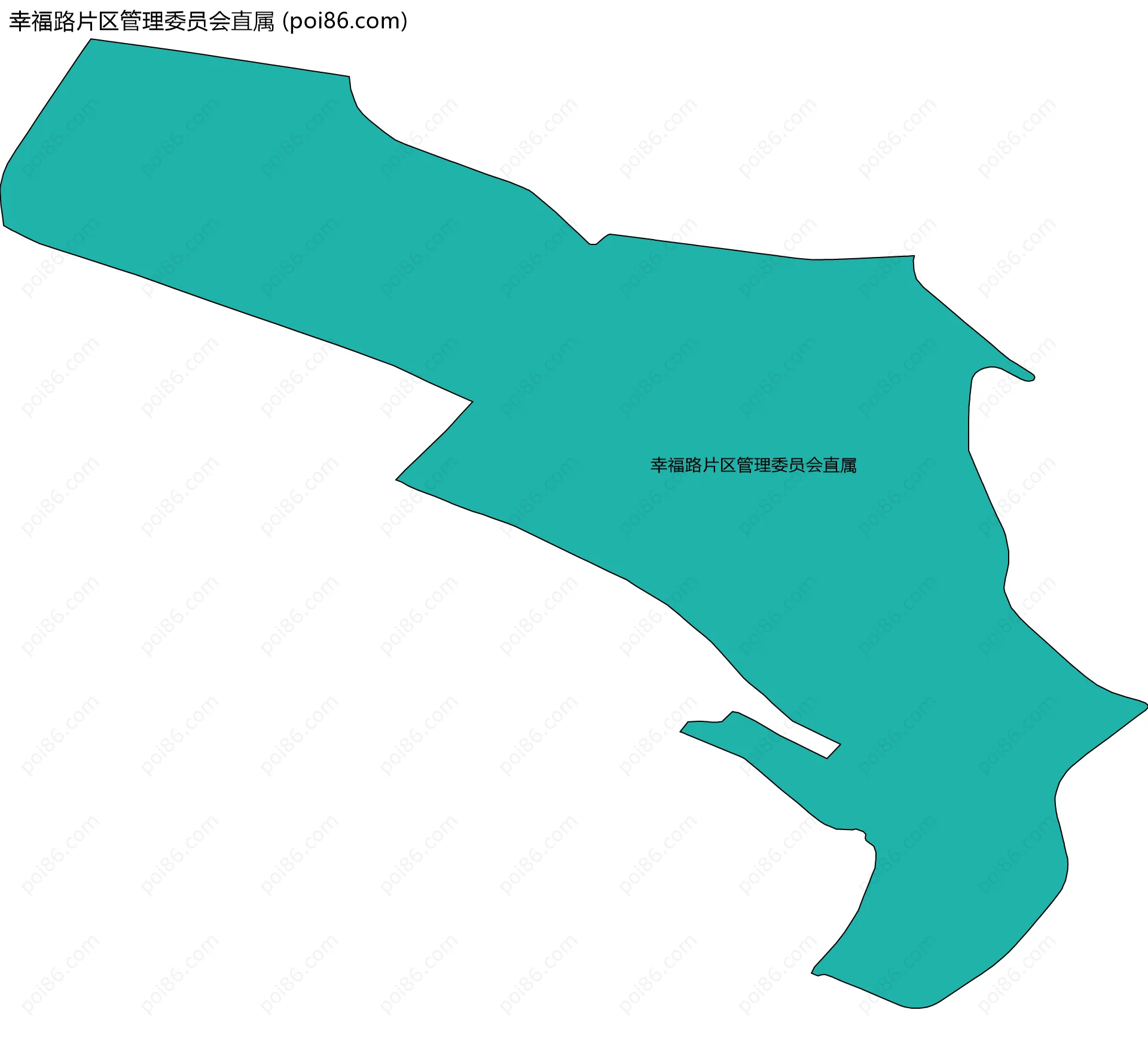 幸福路片区管理委员会直属边界地图