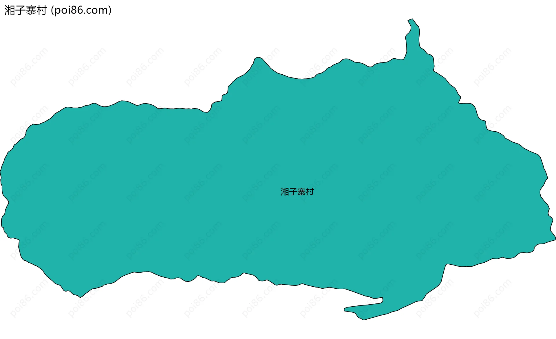湘子寨村边界地图