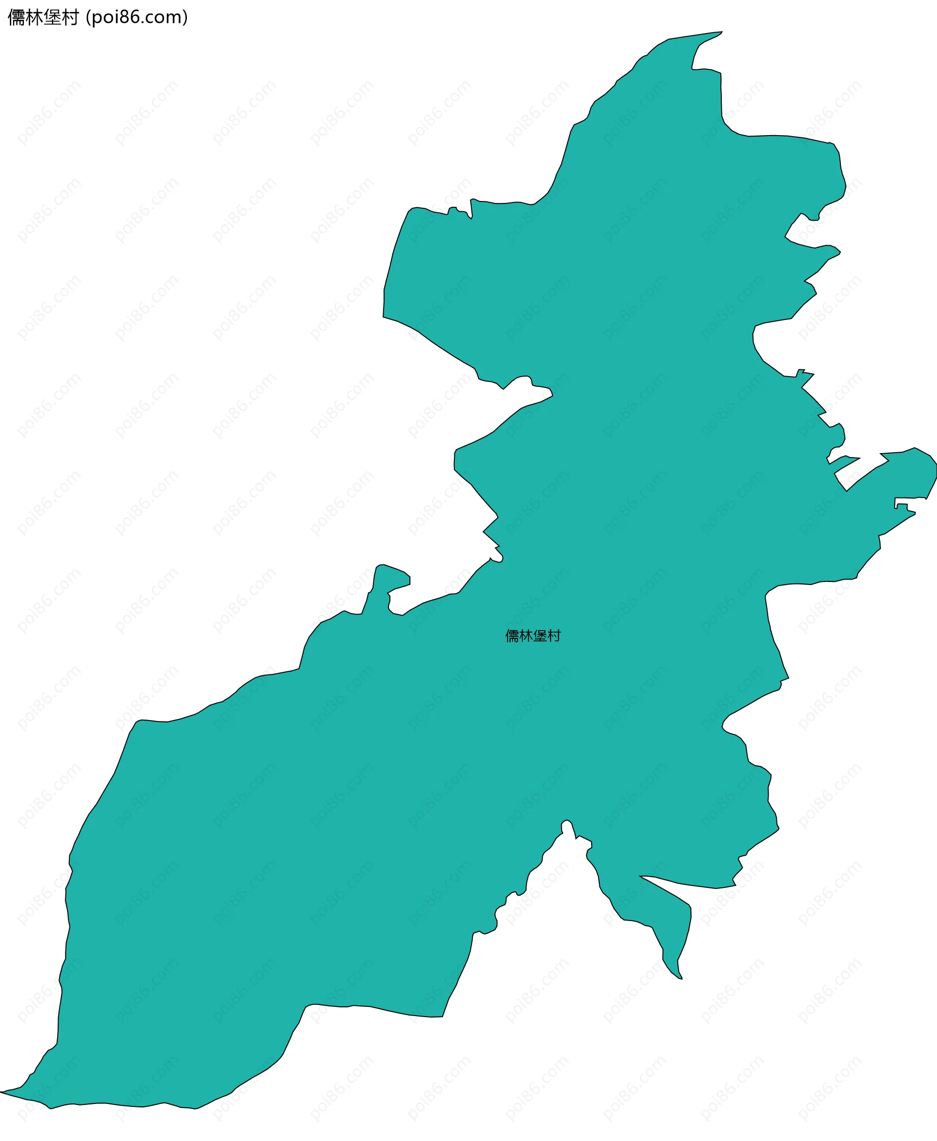 儒林堡村边界地图