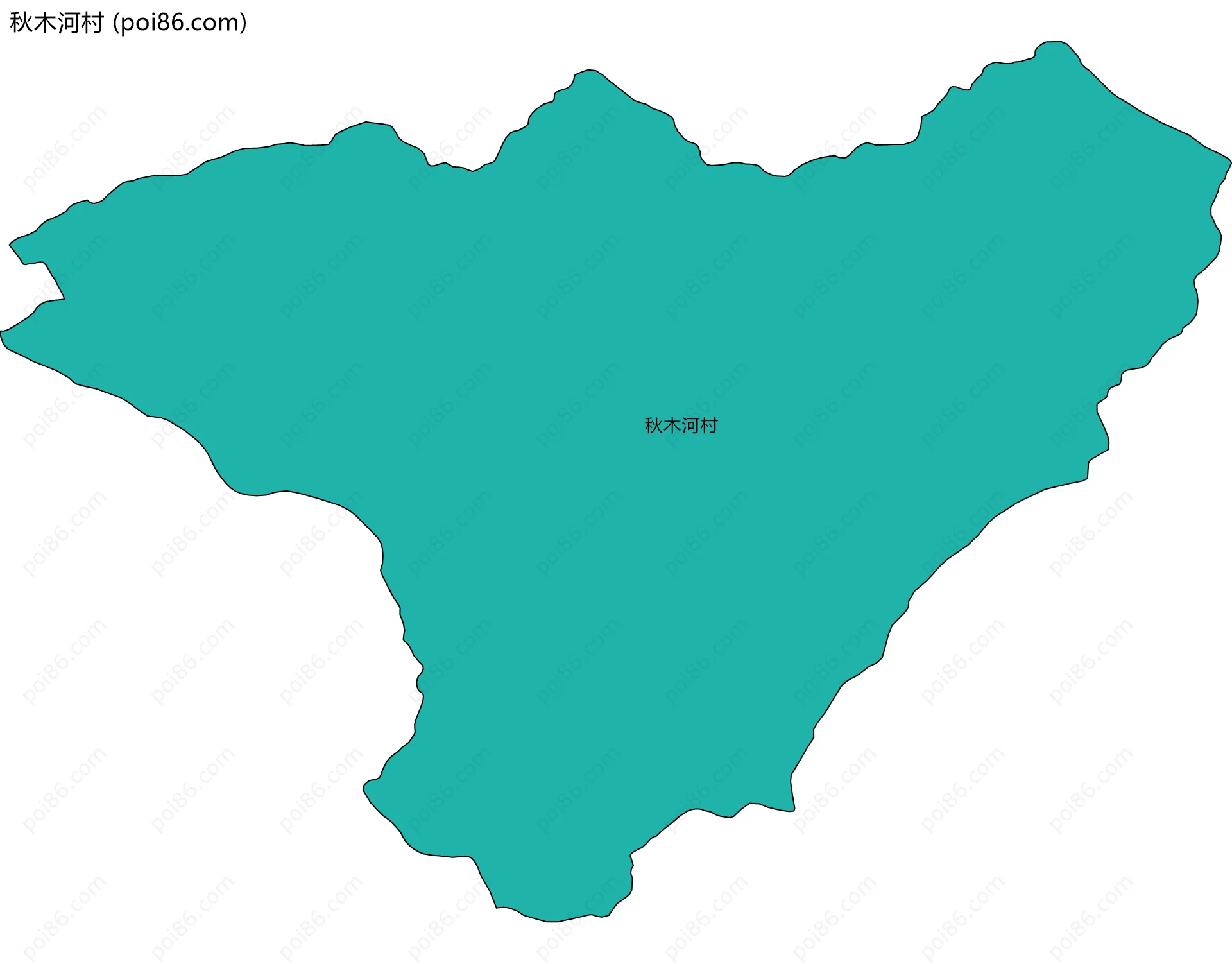 秋木河村边界地图