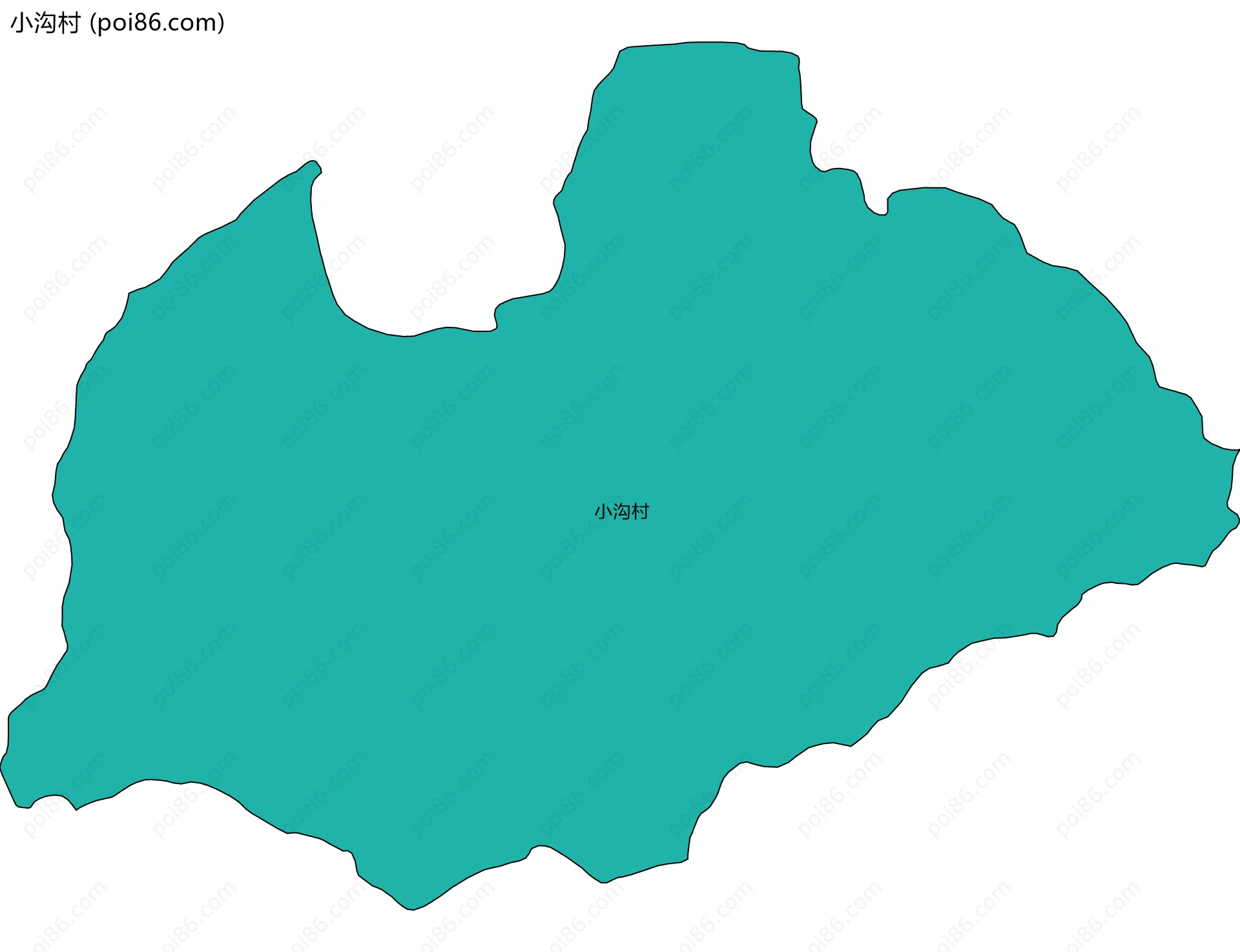 小沟村边界地图