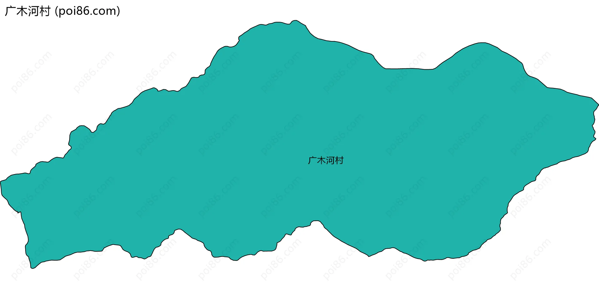 广木河村边界地图