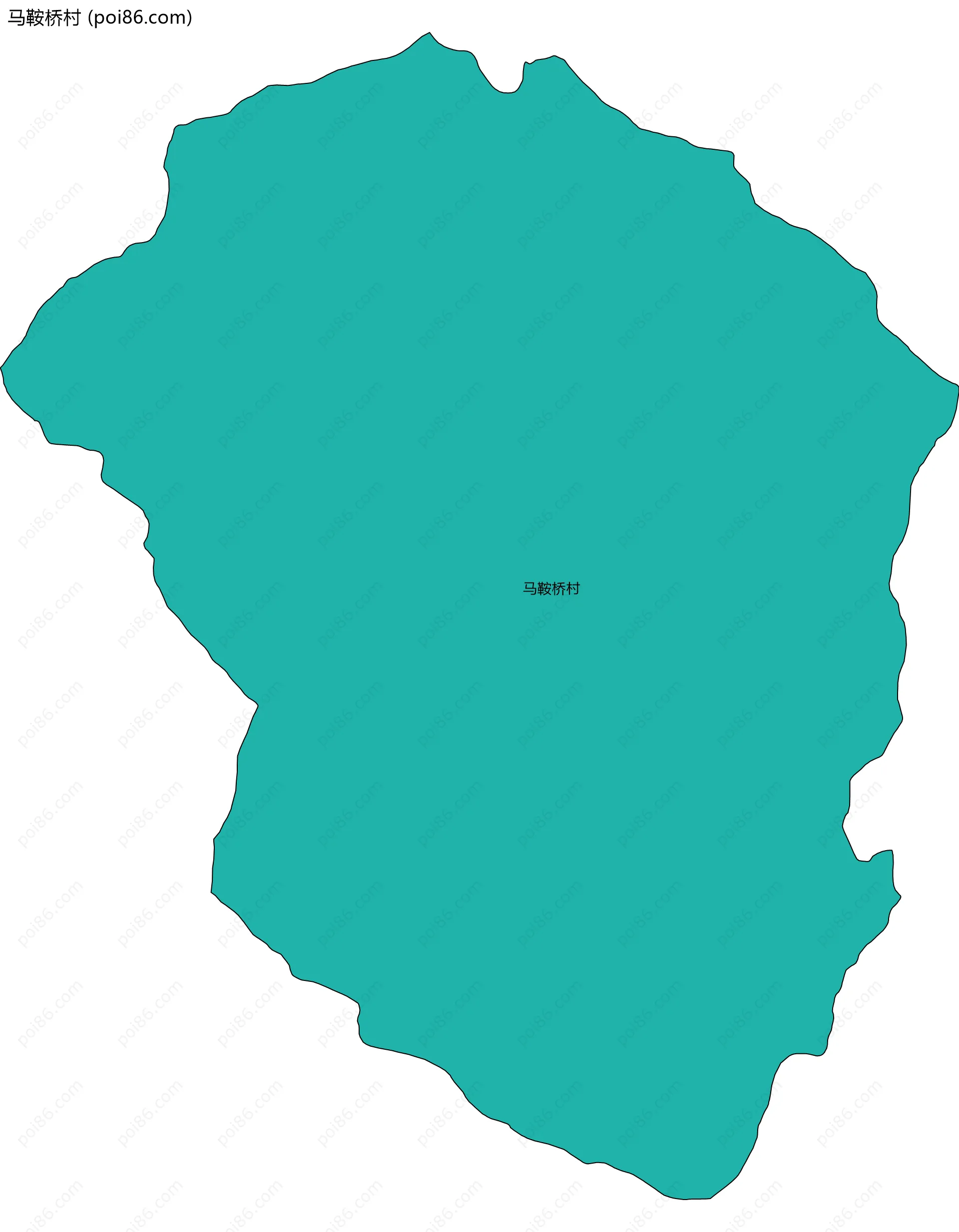 马鞍桥村边界地图