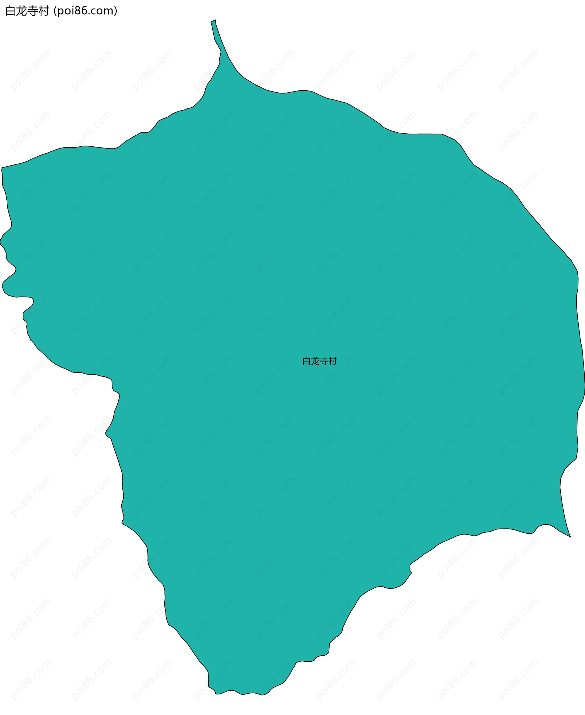 白龙寺村边界地图