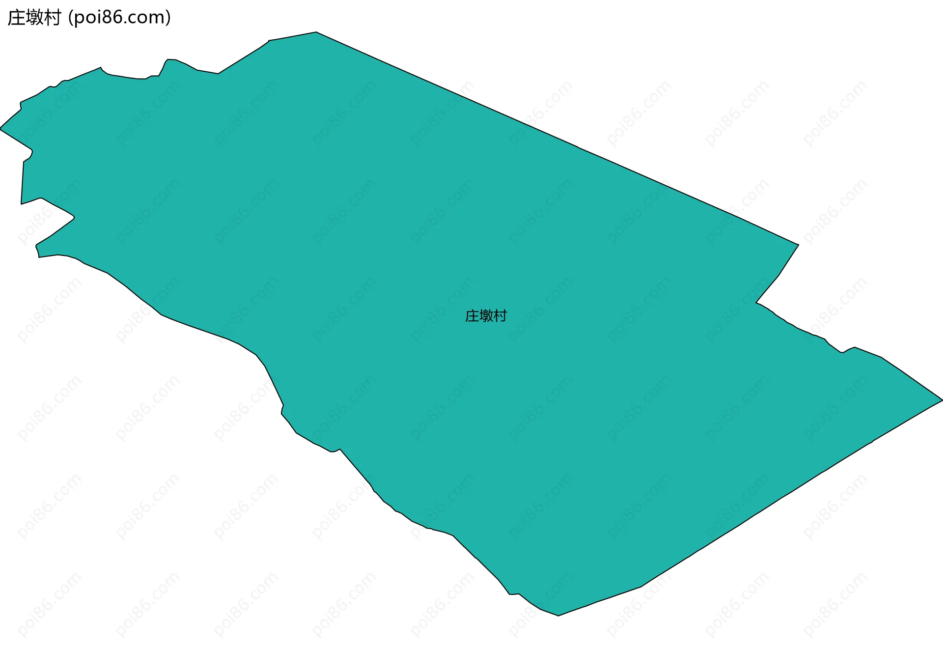 庄墩村边界地图