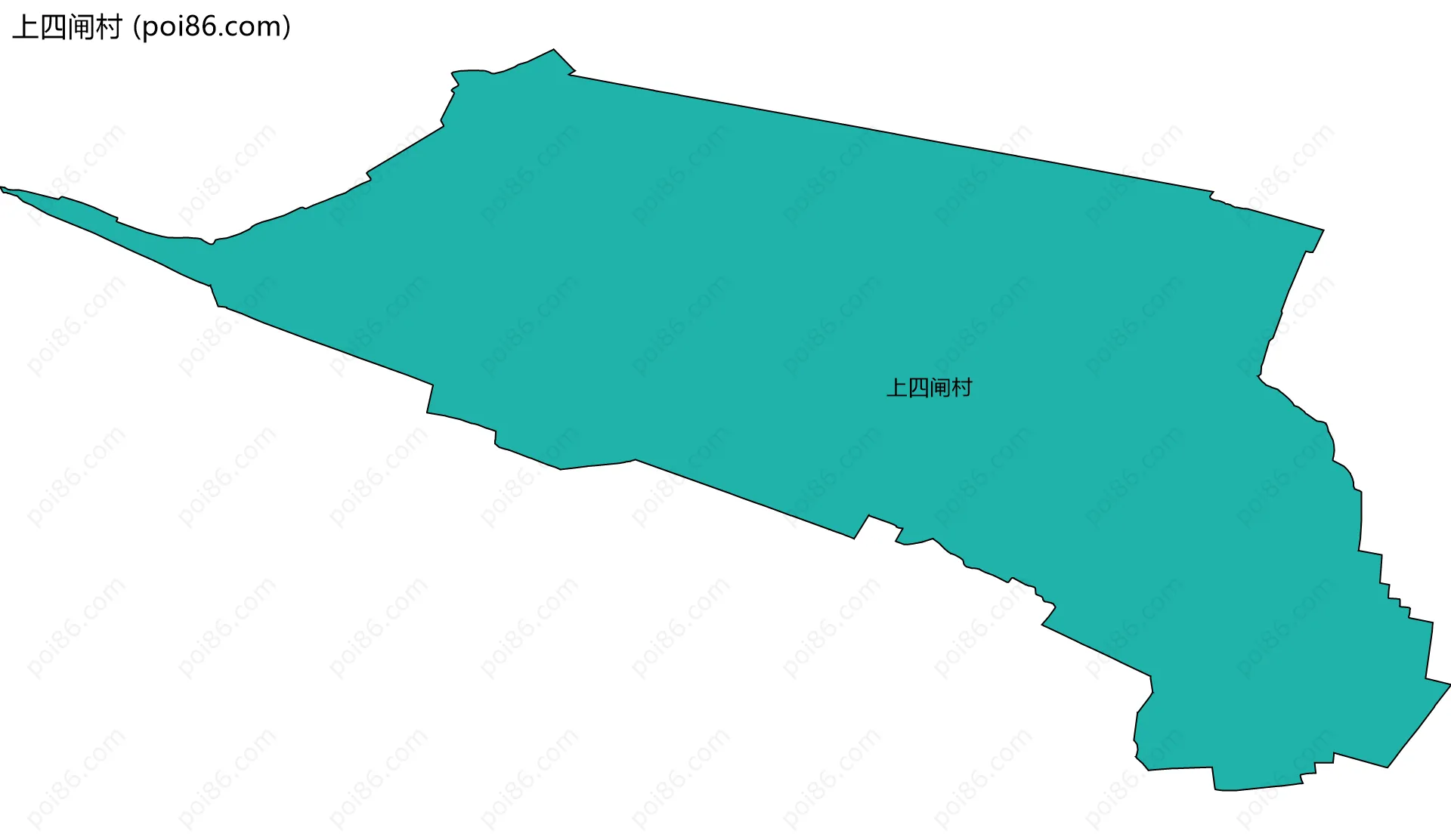 上四闸村边界地图