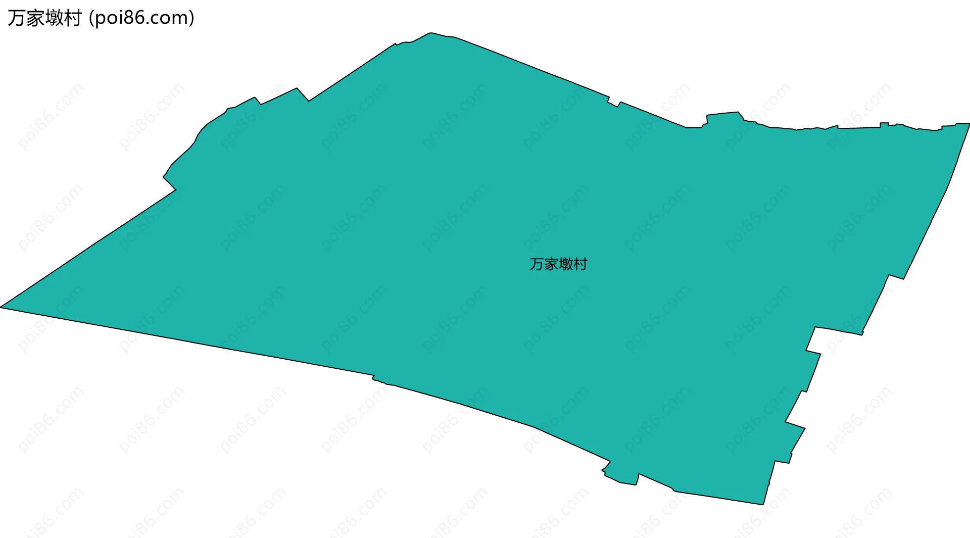 万家墩村边界地图