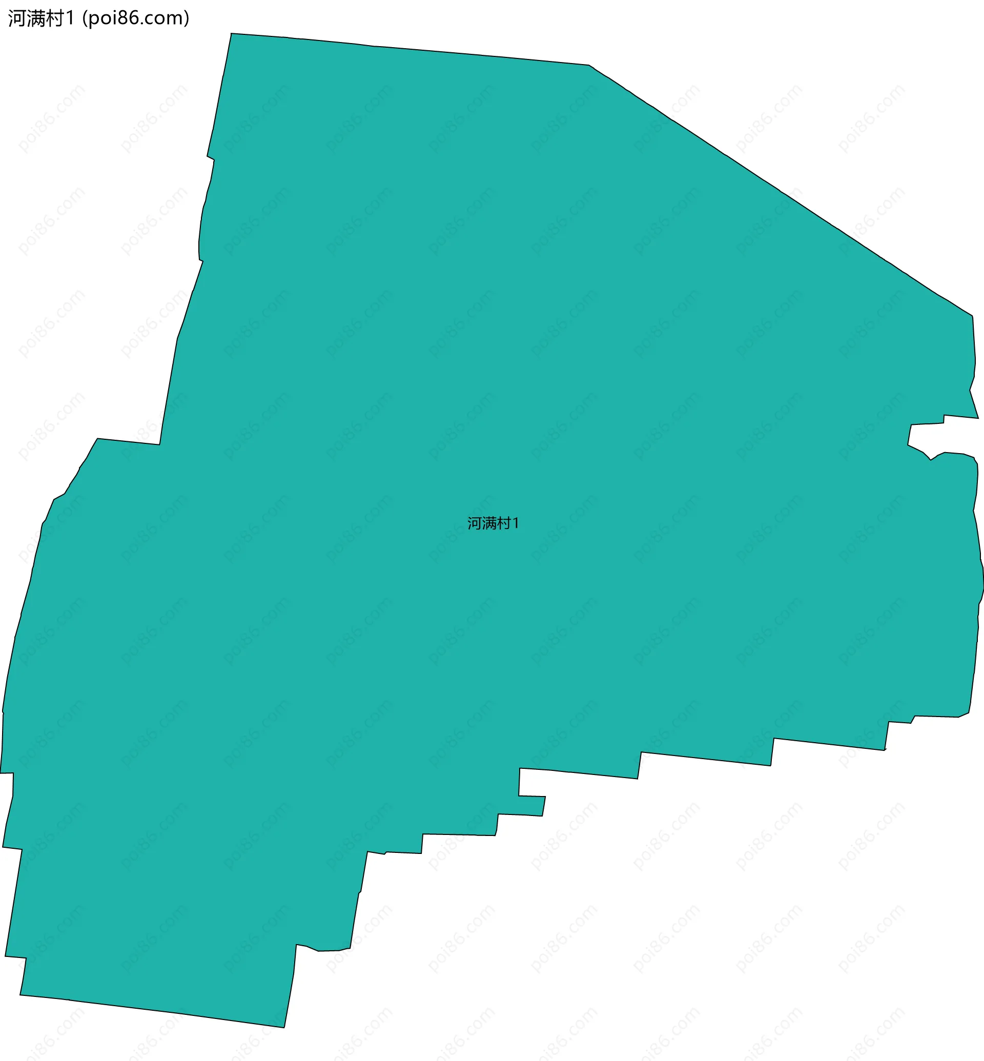 河满村1边界地图