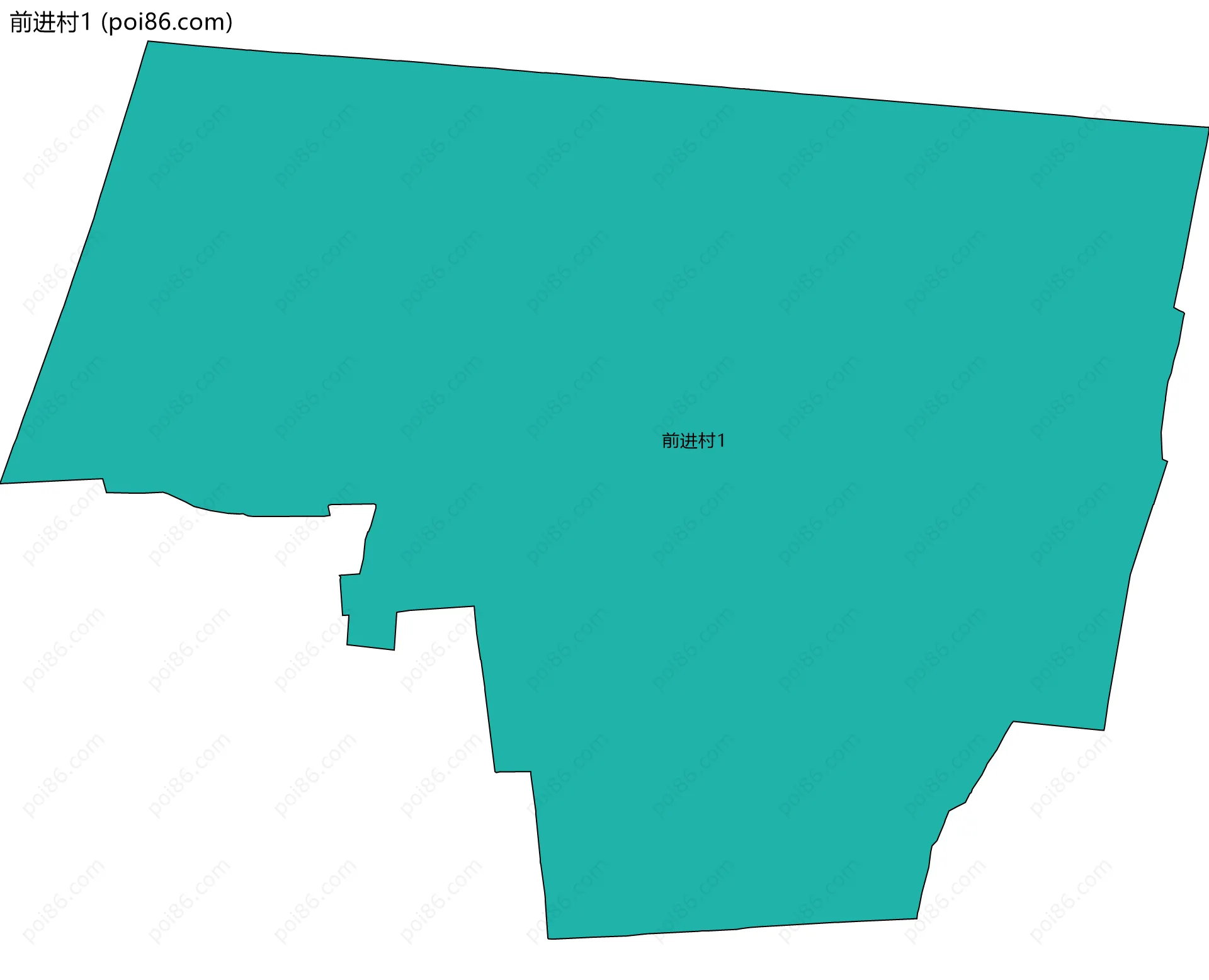 前进村1边界地图