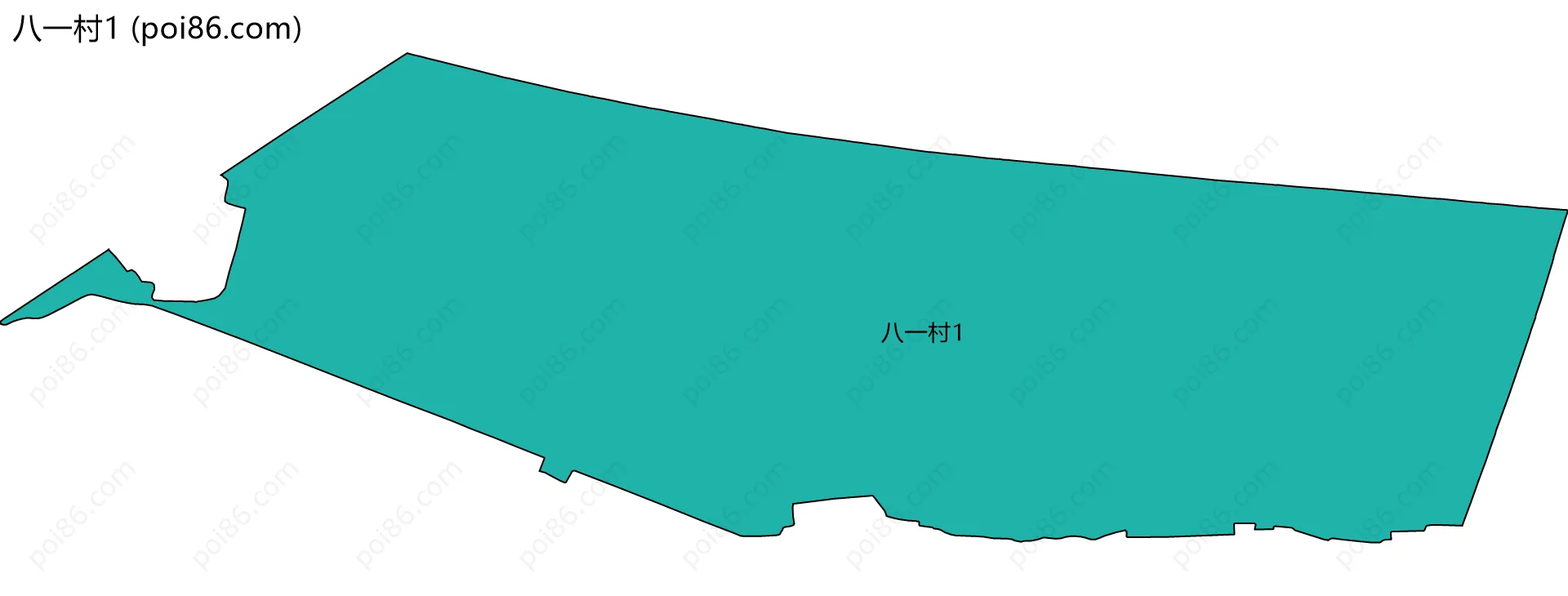 八一村1边界地图