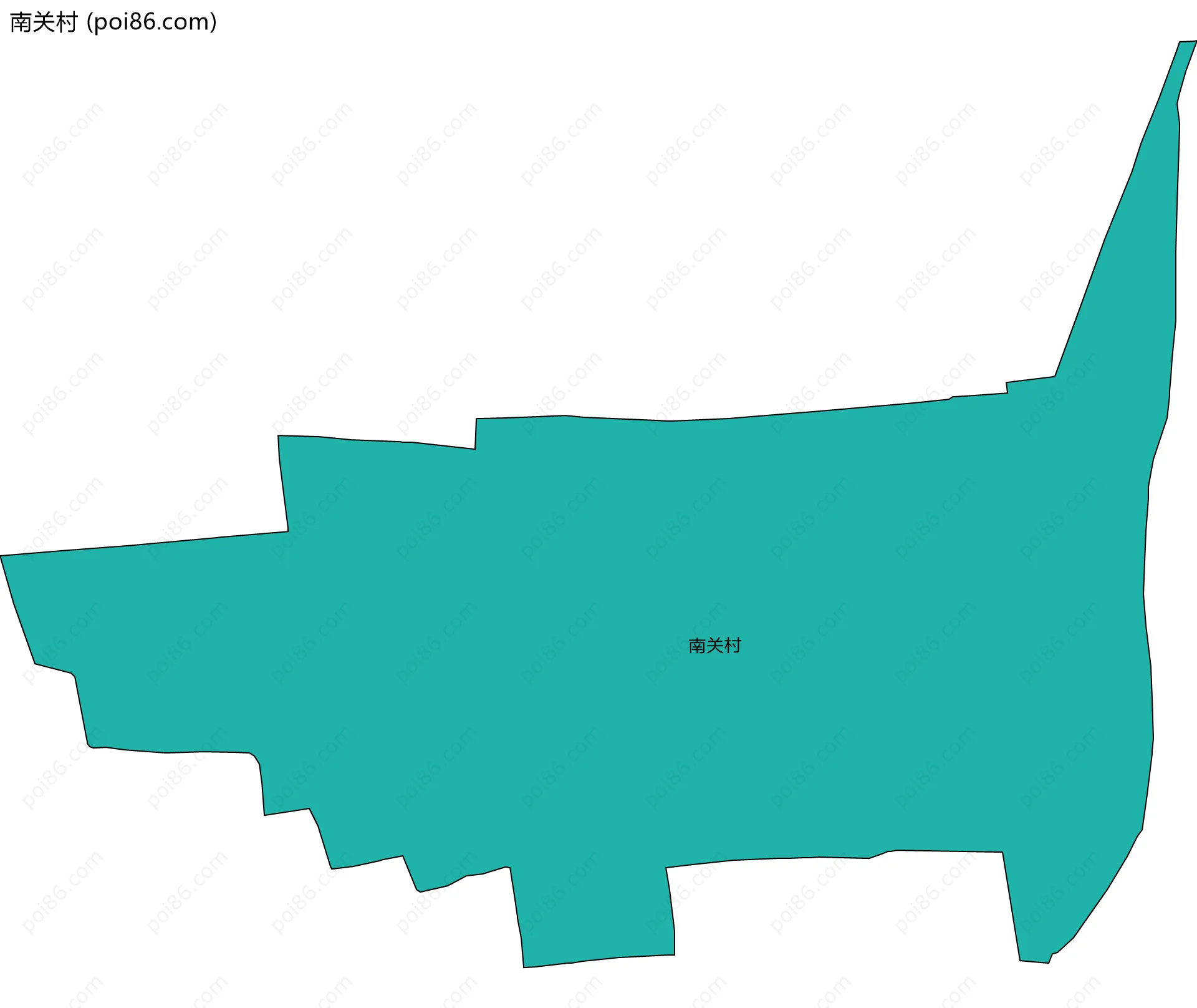 南关村边界地图