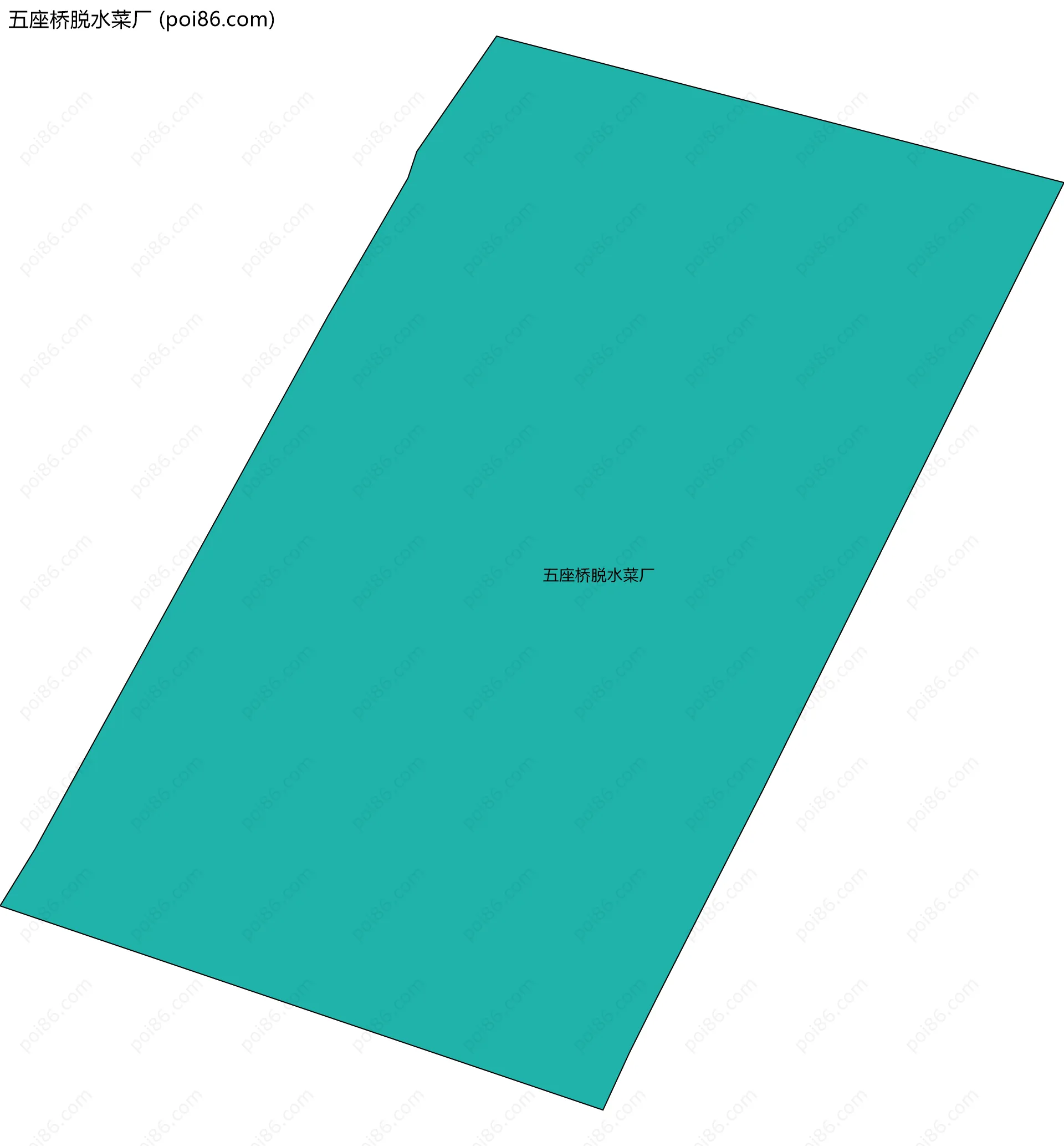 五座桥脱水菜厂边界地图