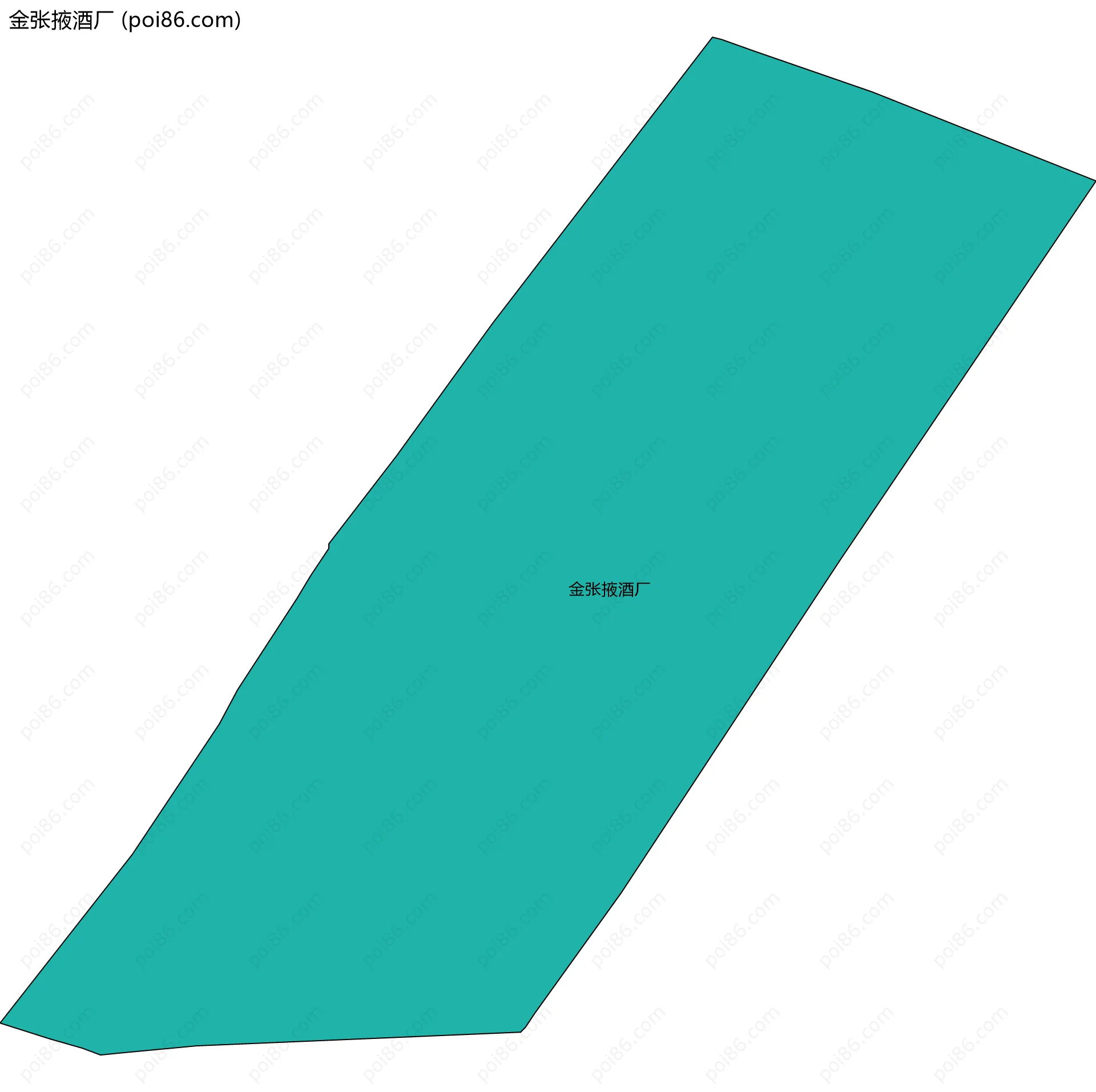 金张掖酒厂边界地图