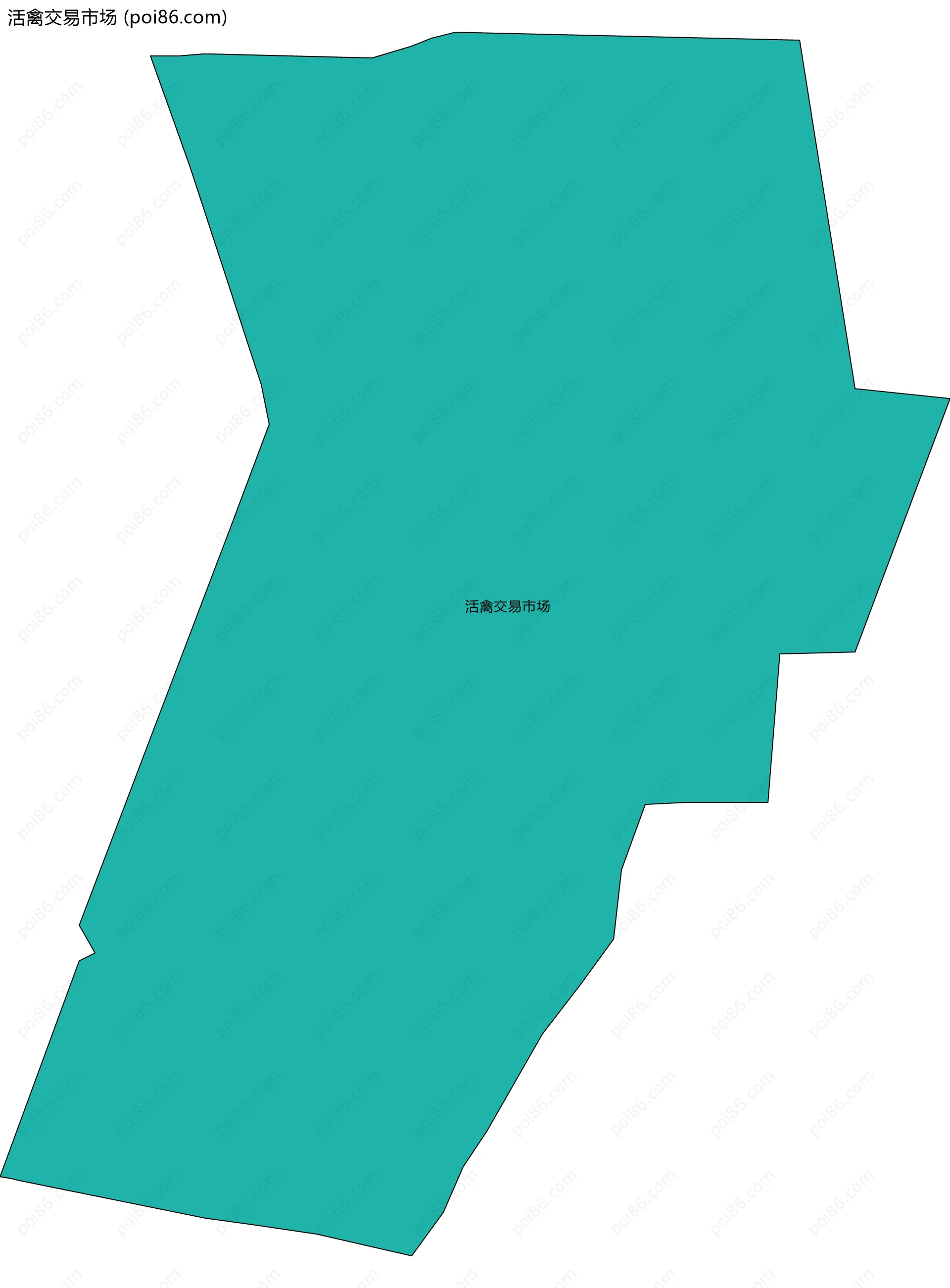 活禽交易市场边界地图