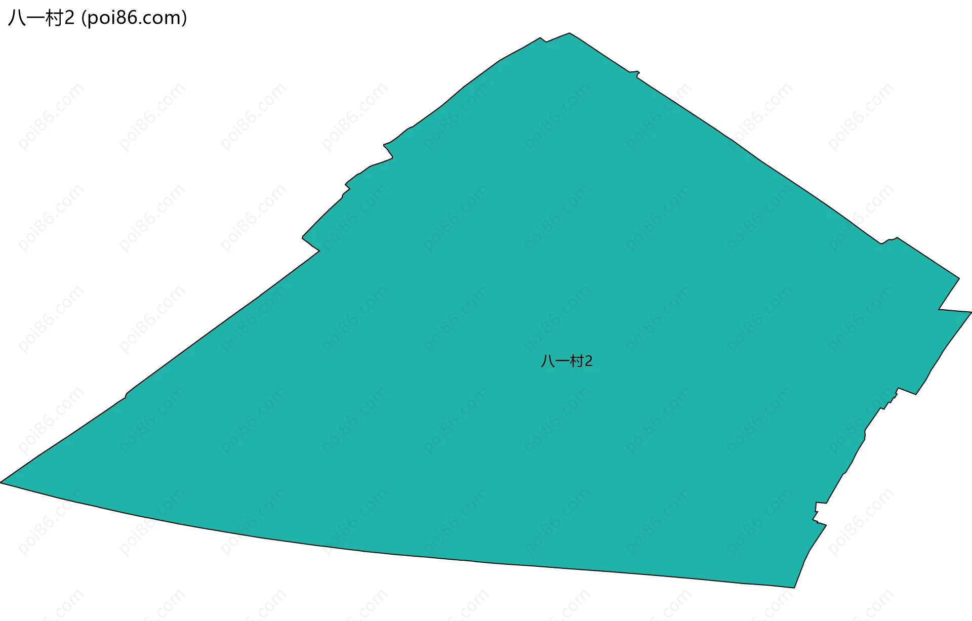 八一村2边界地图