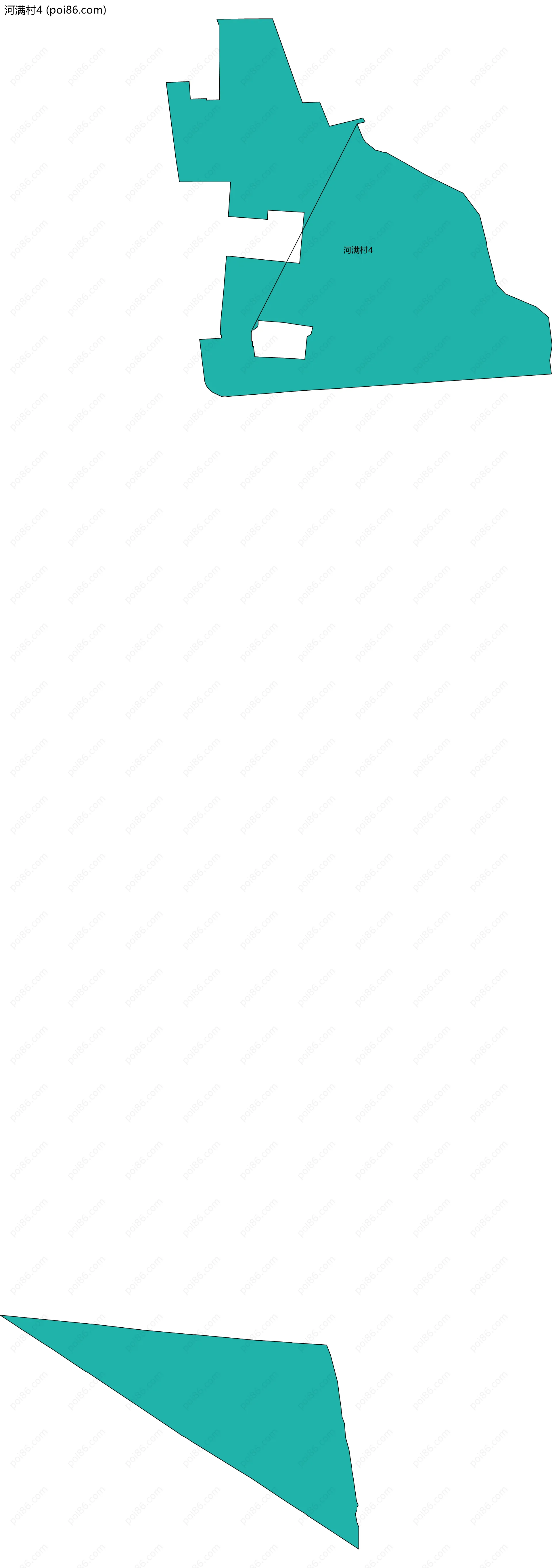 河满村4边界地图