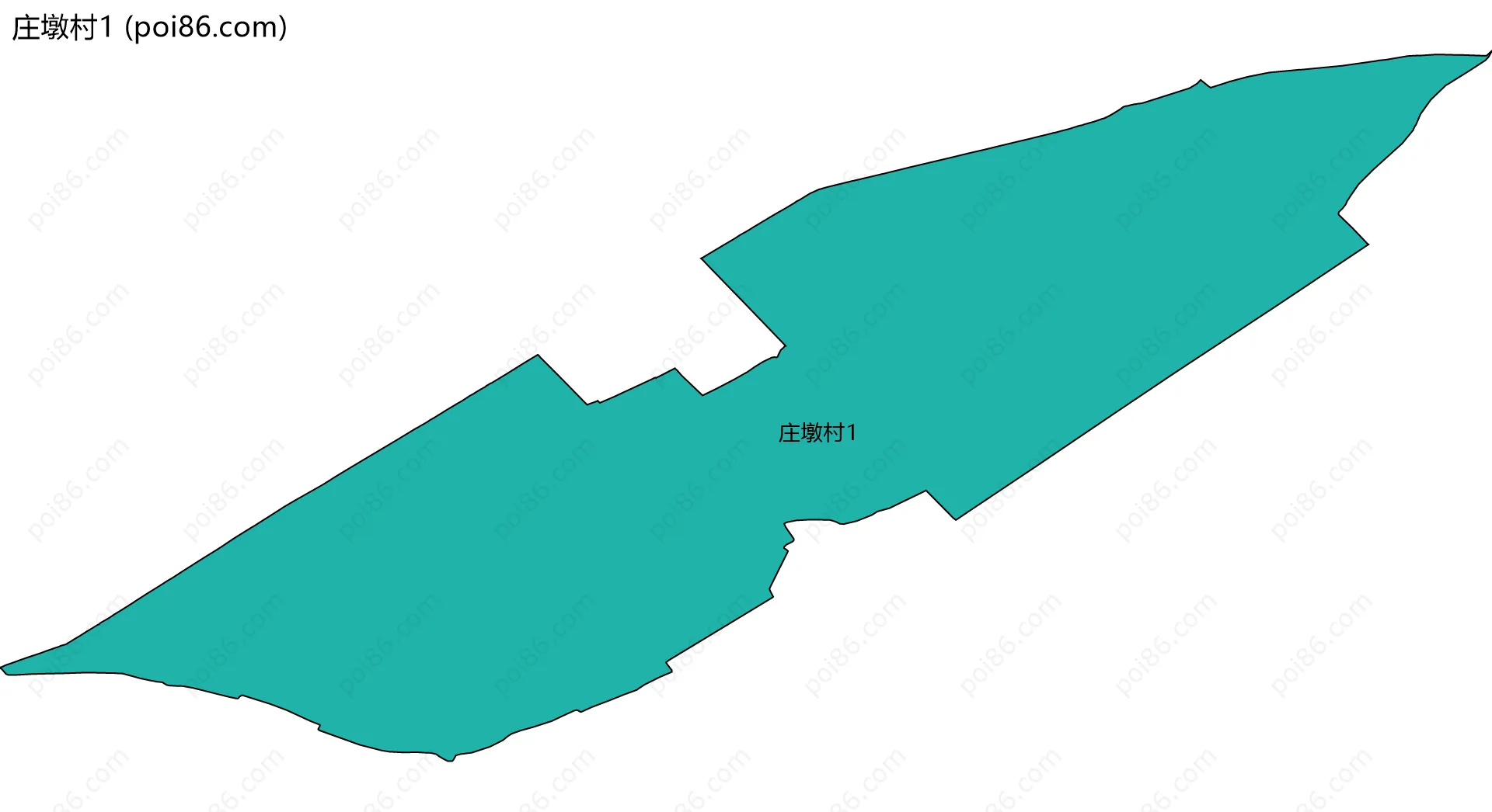 庄墩村1边界地图