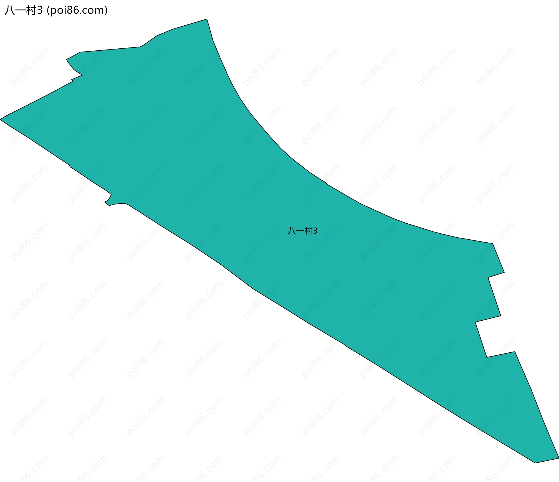 八一村3边界地图