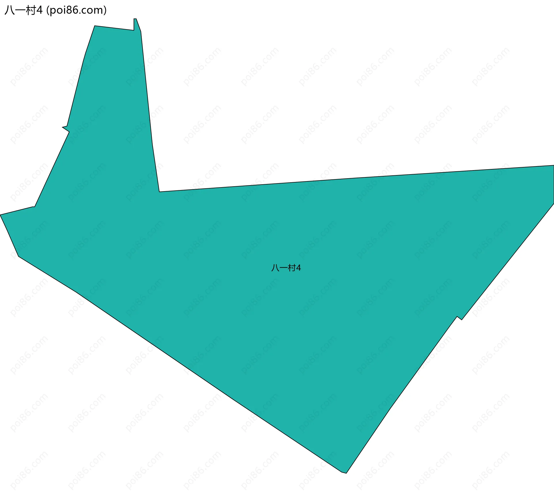 八一村4边界地图