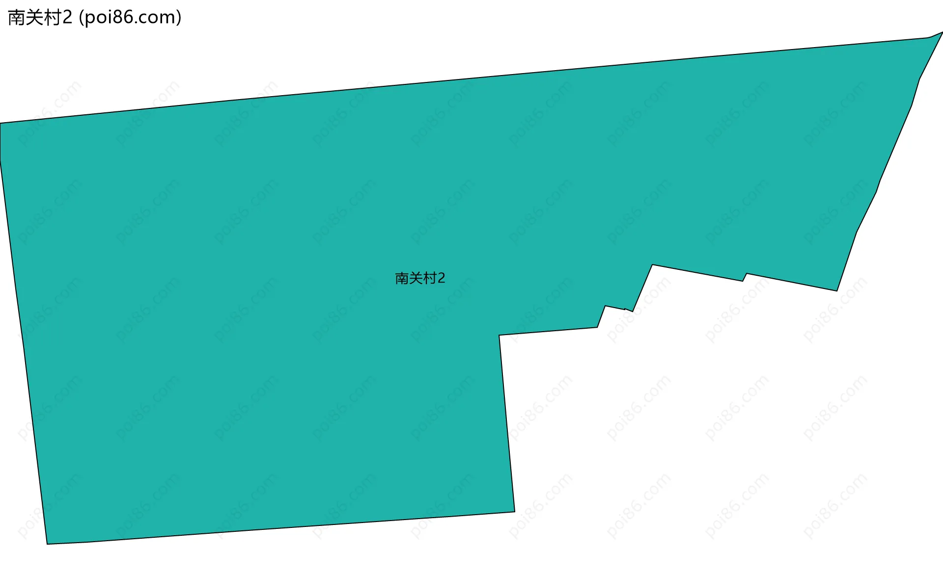 南关村2边界地图