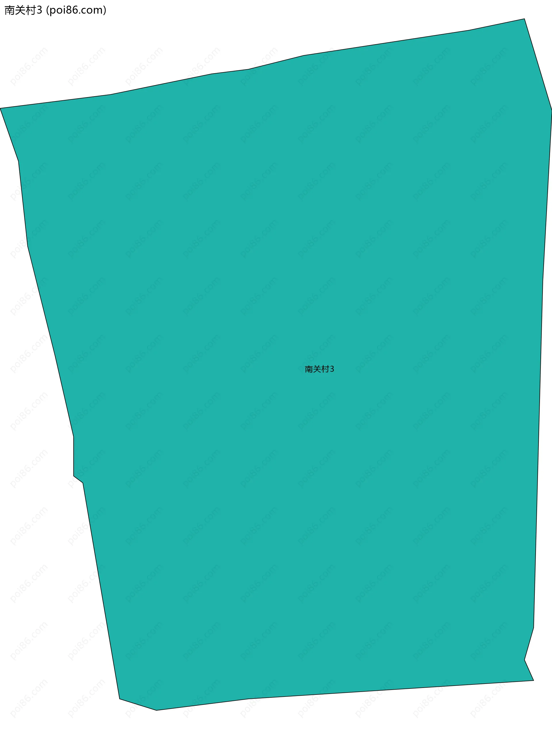 南关村3边界地图