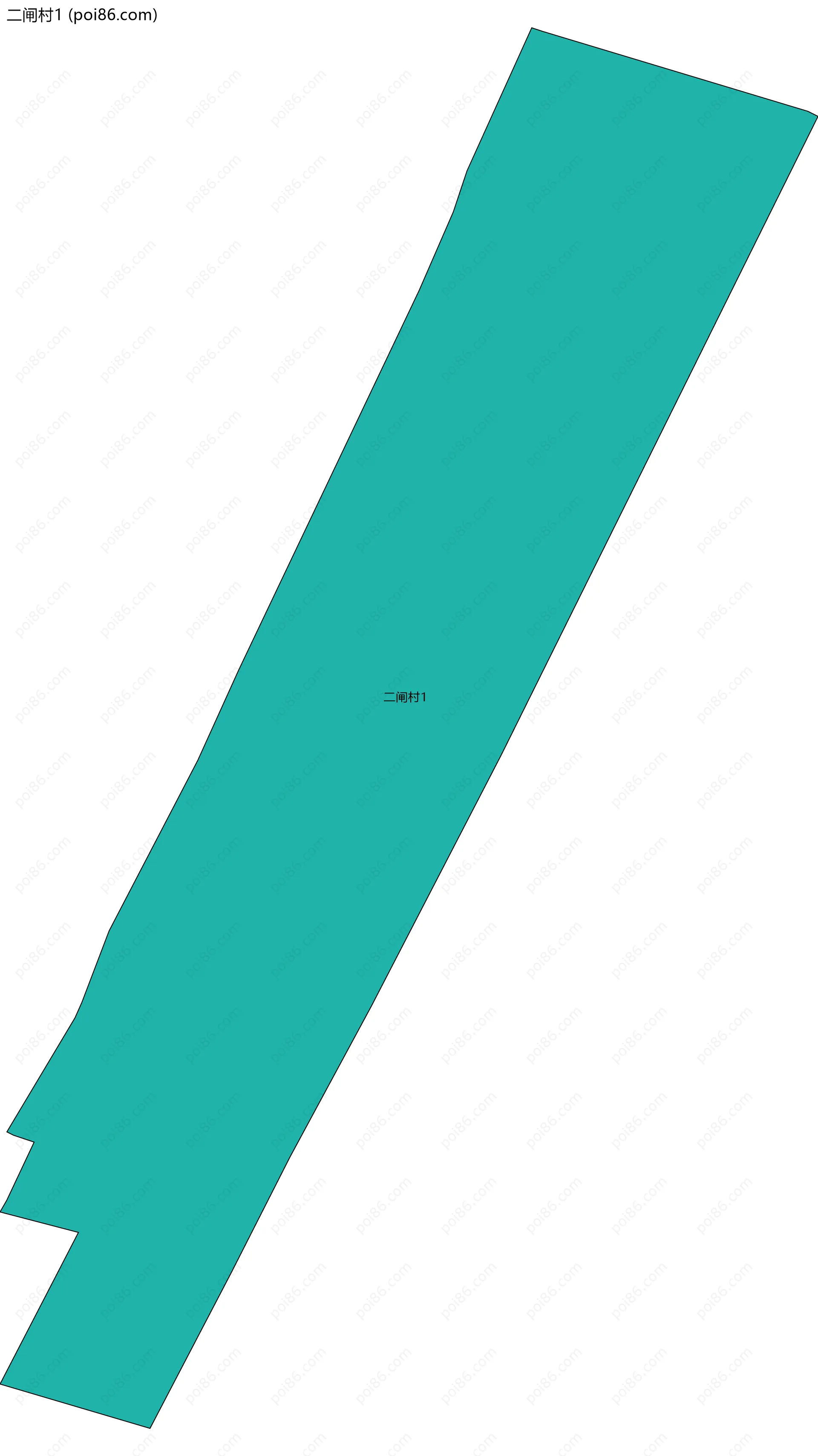 二闸村1边界地图