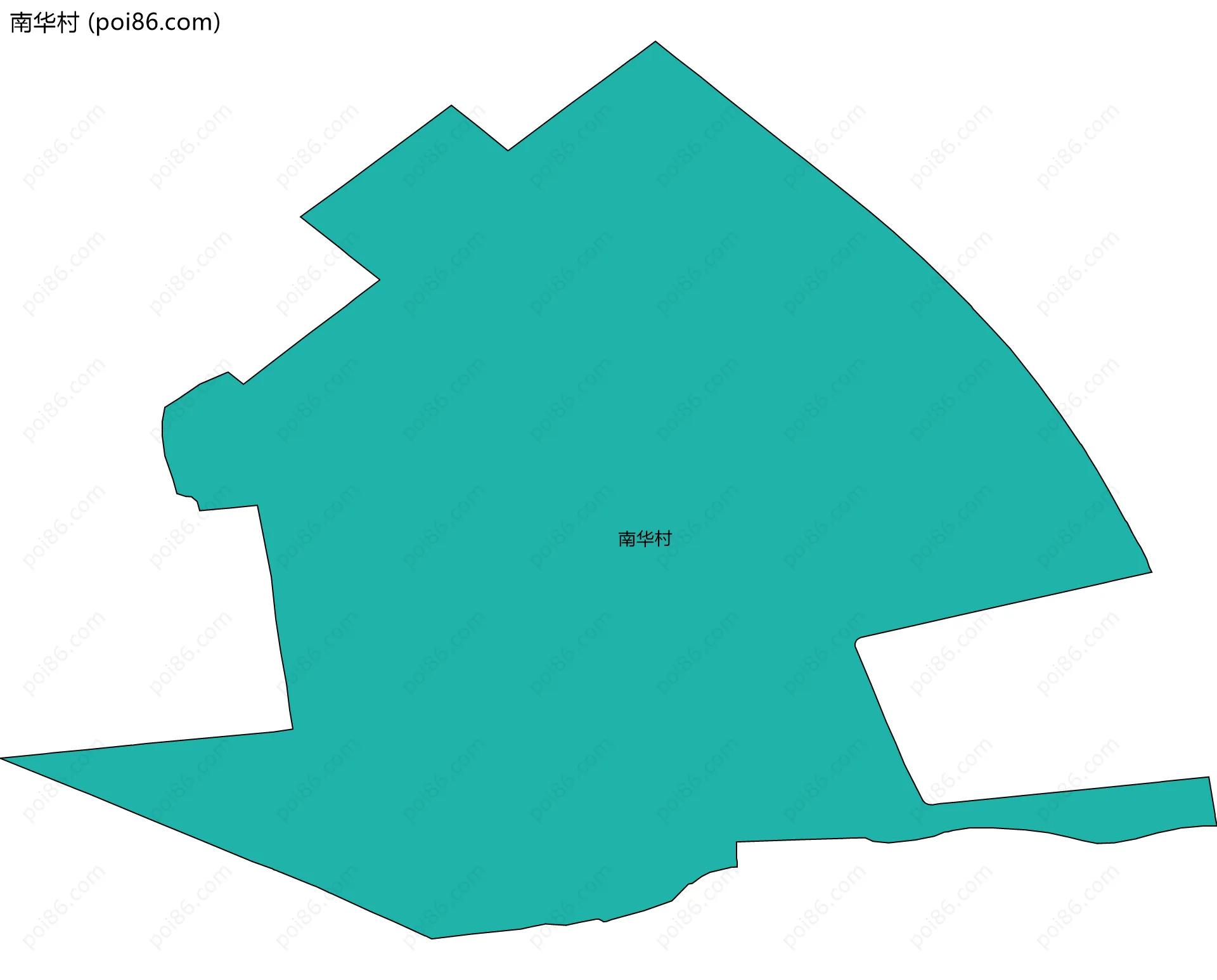 南华村边界地图