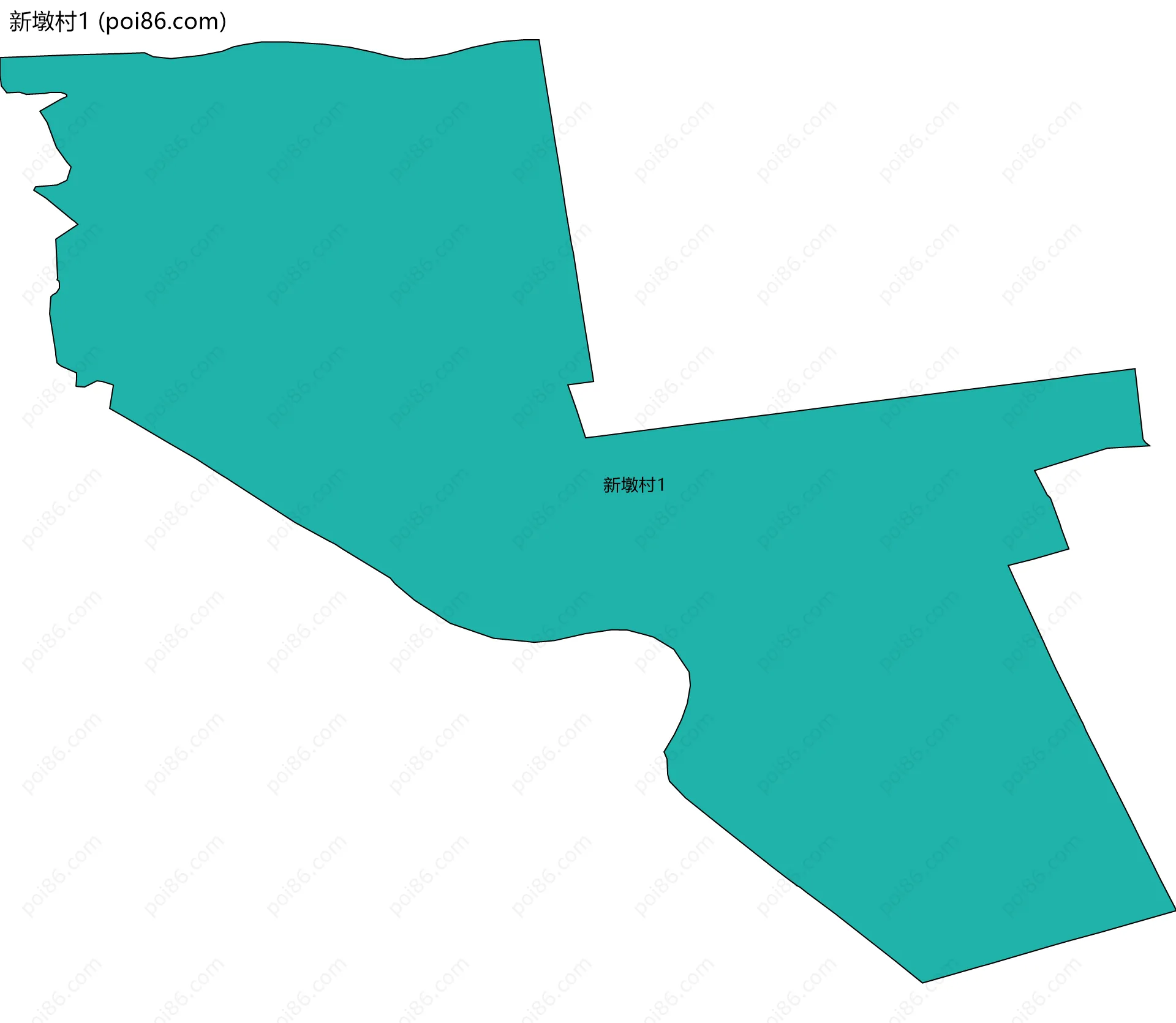 新墩村1边界地图