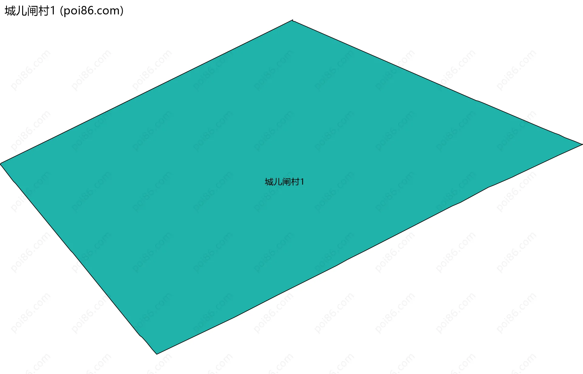 城儿闸村1边界地图