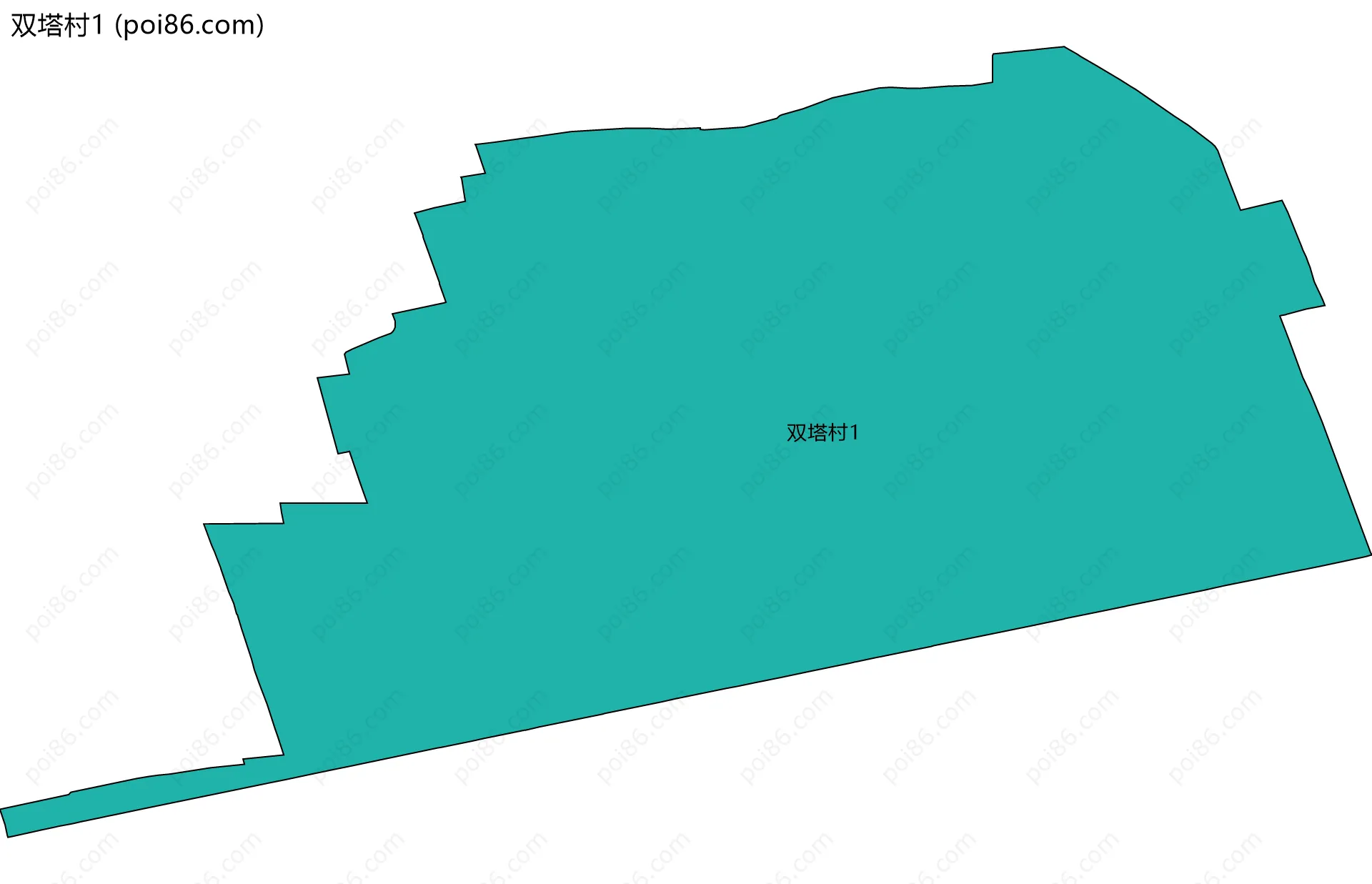 双塔村1边界地图