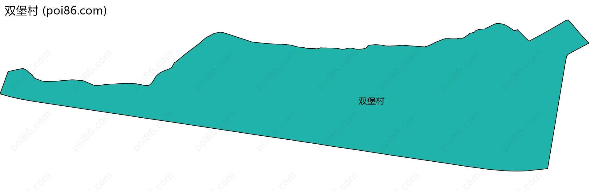 双堡村边界地图