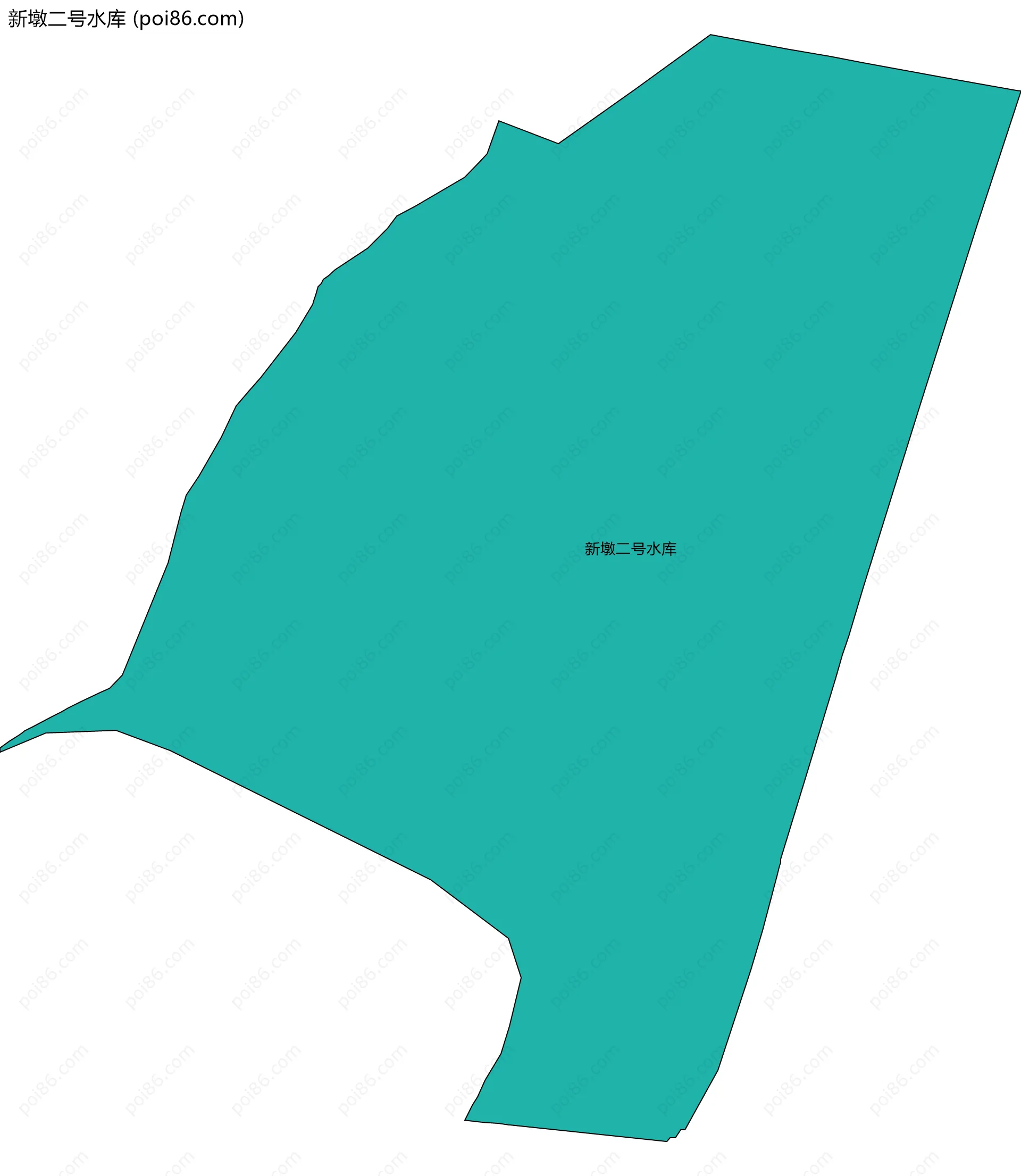 新墩二号水库边界地图