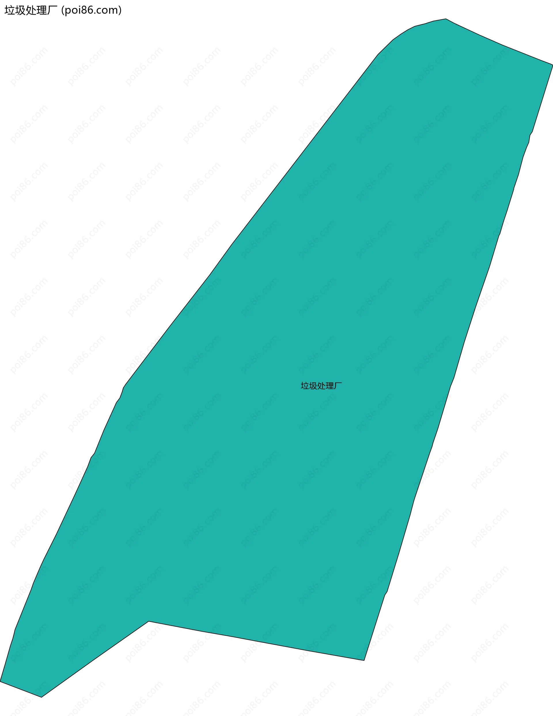 垃圾处理厂边界地图