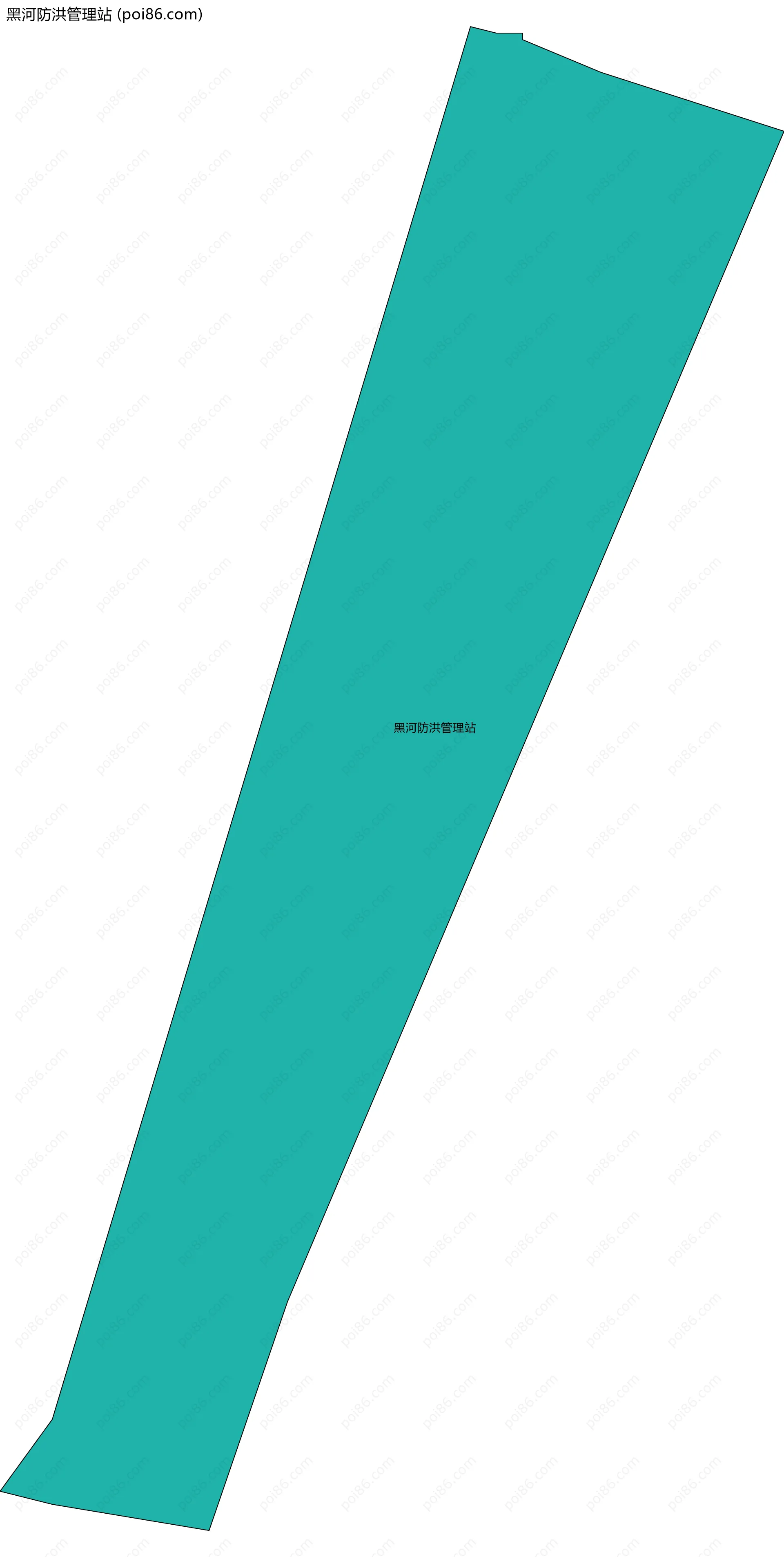 黑河防洪管理站边界地图