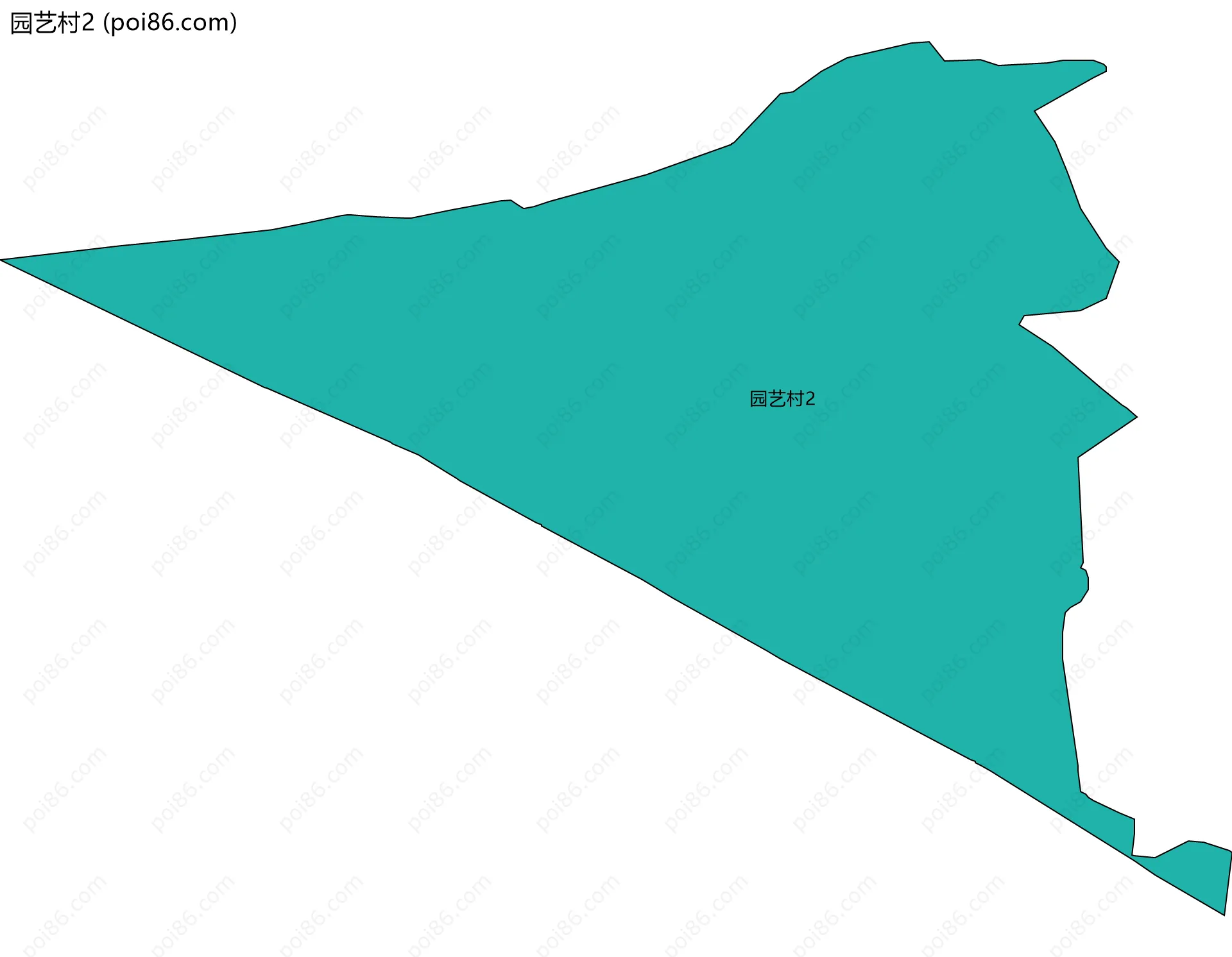 园艺村2边界地图