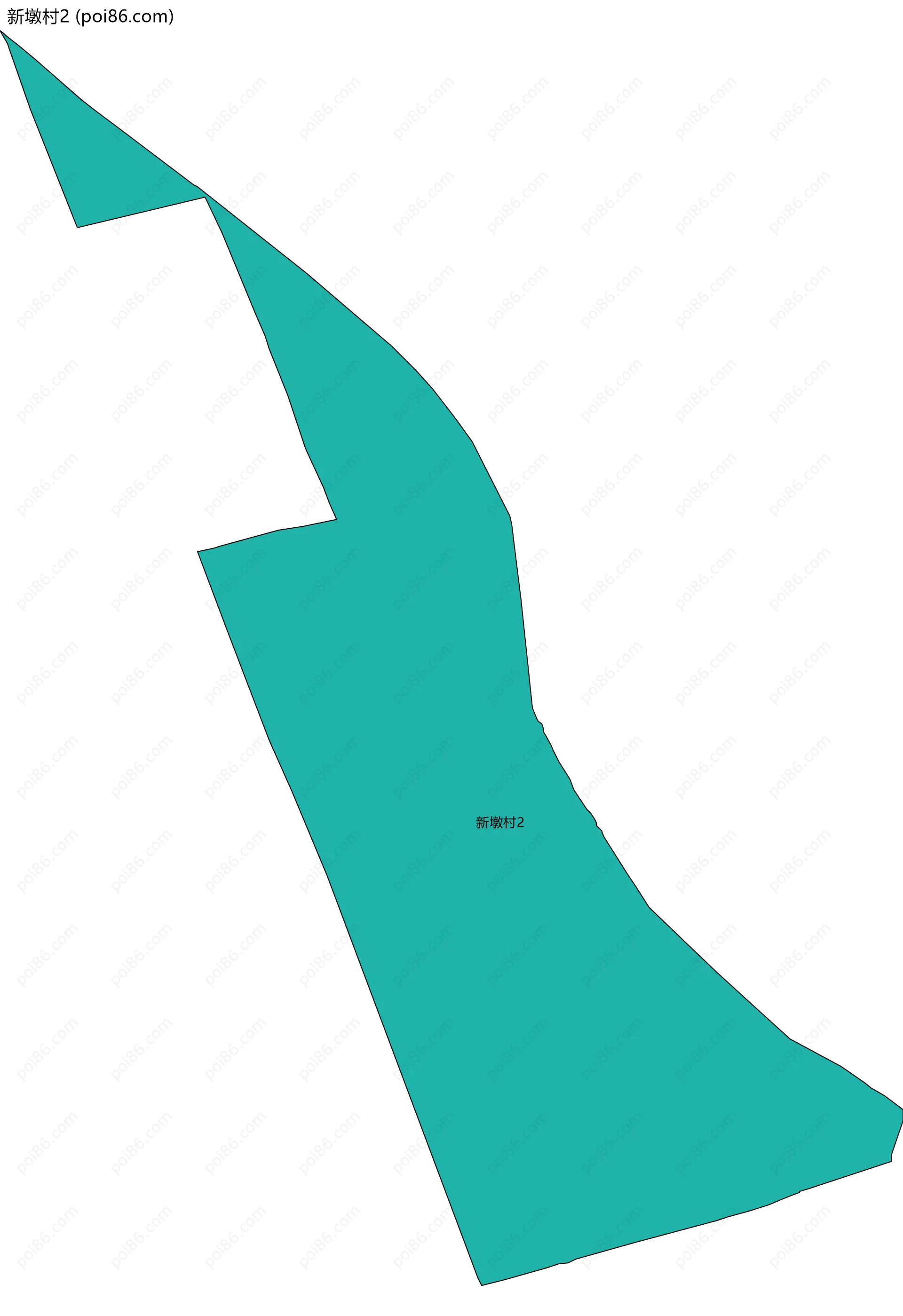 新墩村2边界地图