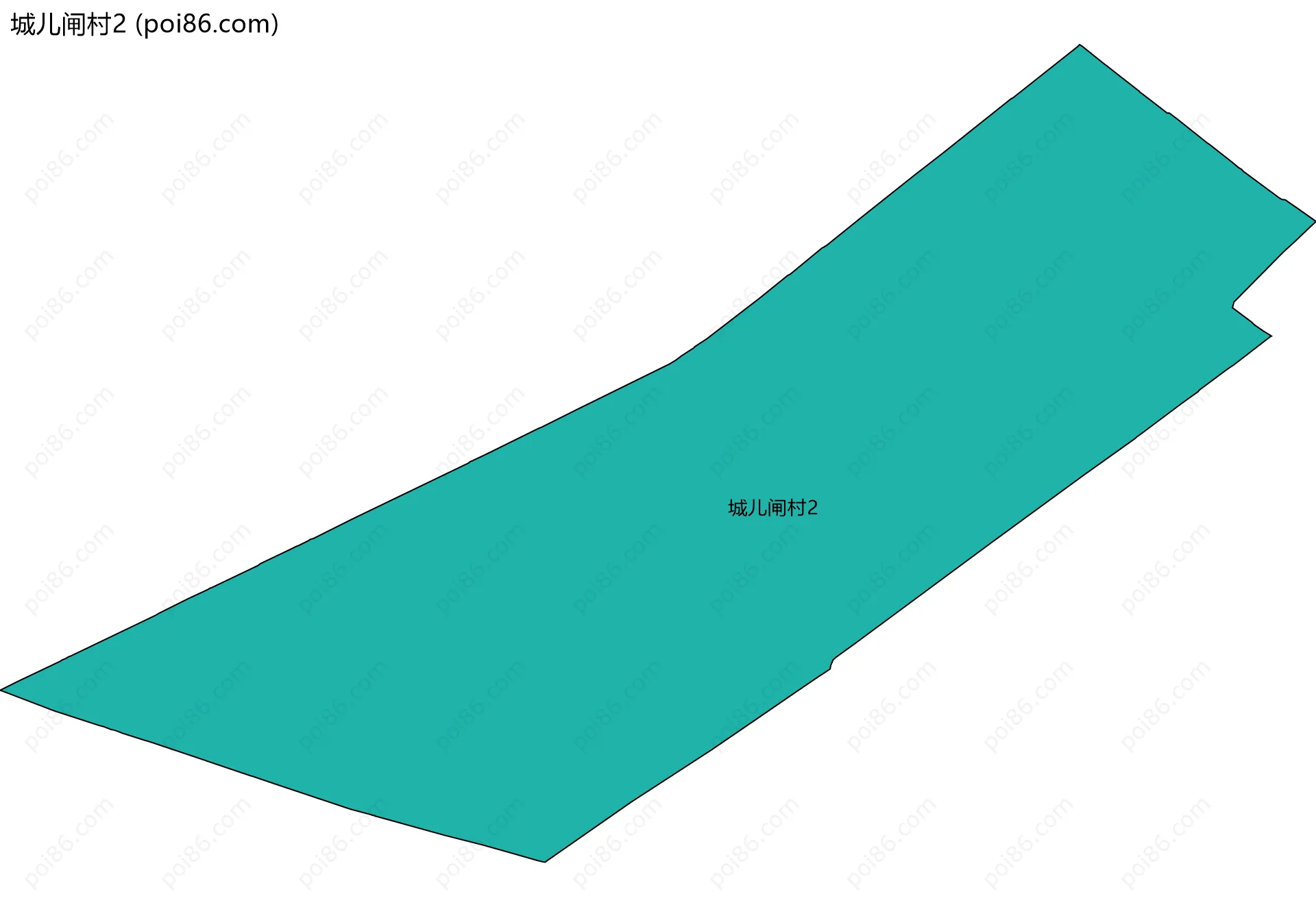 城儿闸村2边界地图